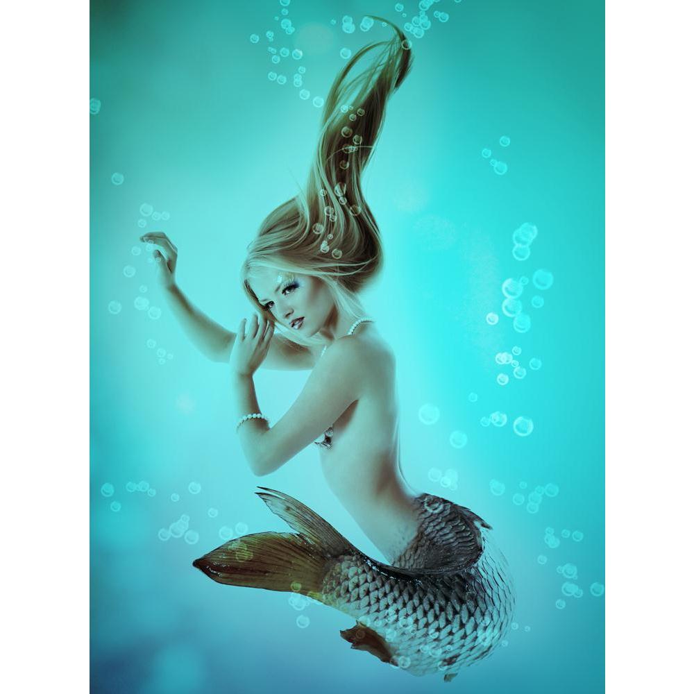 Mermaid Beautiful Magic Underwater Mythology Canvas Painting Synthetic Frame-Paintings MDF Framing-AFF_FR-IC 5001058 IC 5001058, Ancient, Art and Paintings, Fantasy, Fashion, Historical, Medieval, Mermaid, People, Retro, Signs and Symbols, Symbols, Vintage, beautiful, magic, underwater, mythology, canvas, painting, synthetic, frame, sea, fish, nymph, art, beauty, being, charm, creature, cute, delight, dream, fairytale, female, feminine, floating, girl, glamour, green, hair, harmony, legend, light, model, oc