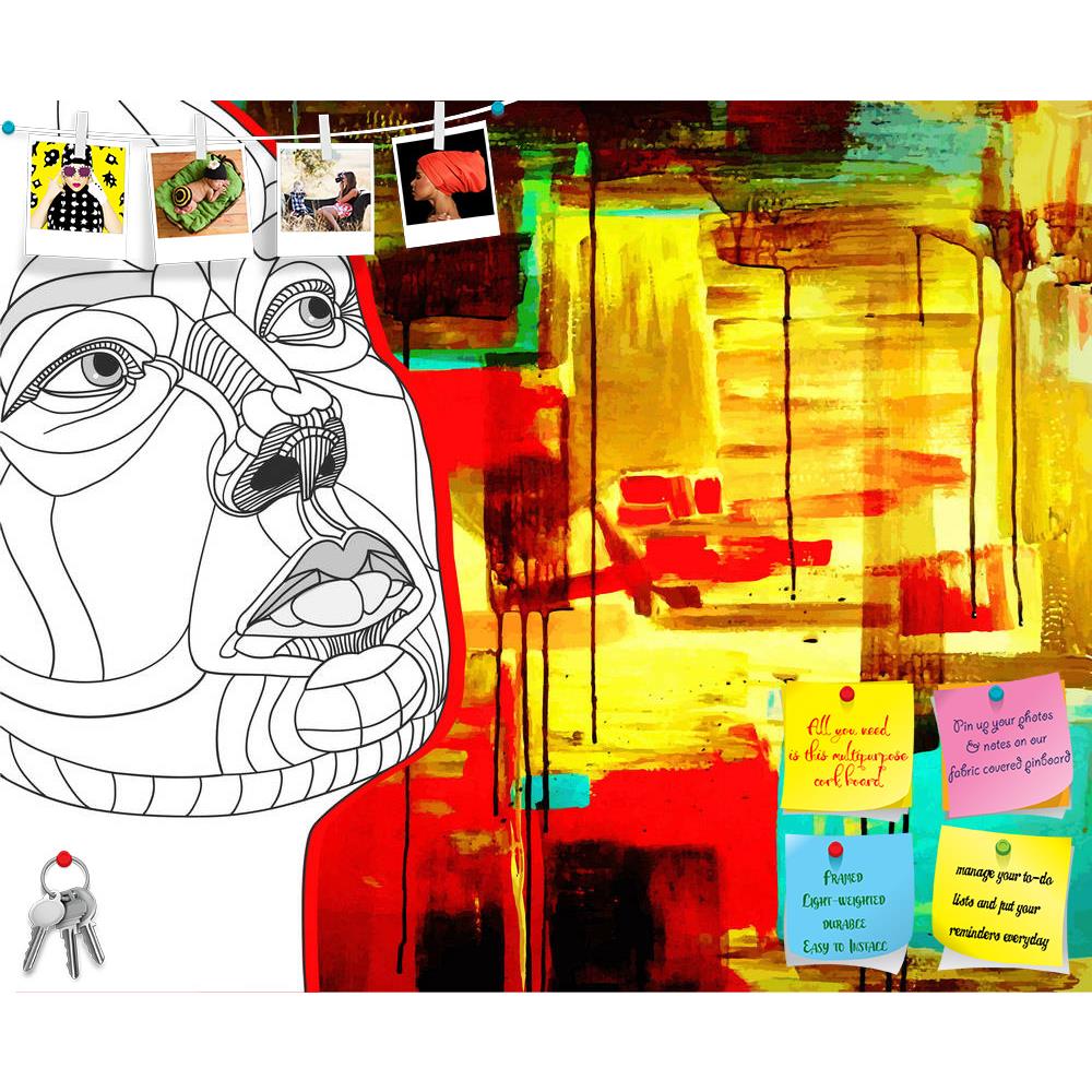 ArtzFolio Women Face Printed Bulletin Board Notice Pin Board Soft Board | Frameless-Bulletin Boards Frameless-AZSAO13237374BLB_FL_L-Image Code 5001064 Vishnu Image Folio Pvt Ltd, IC 5001064, ArtzFolio, Bulletin Boards Frameless, Abstract, Fine Art Reprint, women, face, printed, bulletin, board, notice, pin, soft, frameless, original, hand, draw, construction, pin up board, push pin board, extra large cork board, big pin board, notice board, small bulletin board, cork board, wall notice board, giant cork boa