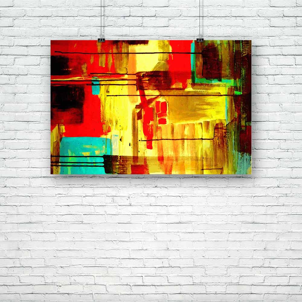 Abstract Artwork D35 Unframed Paper Poster - Paper Posters Unframed - ArtzFolio.com