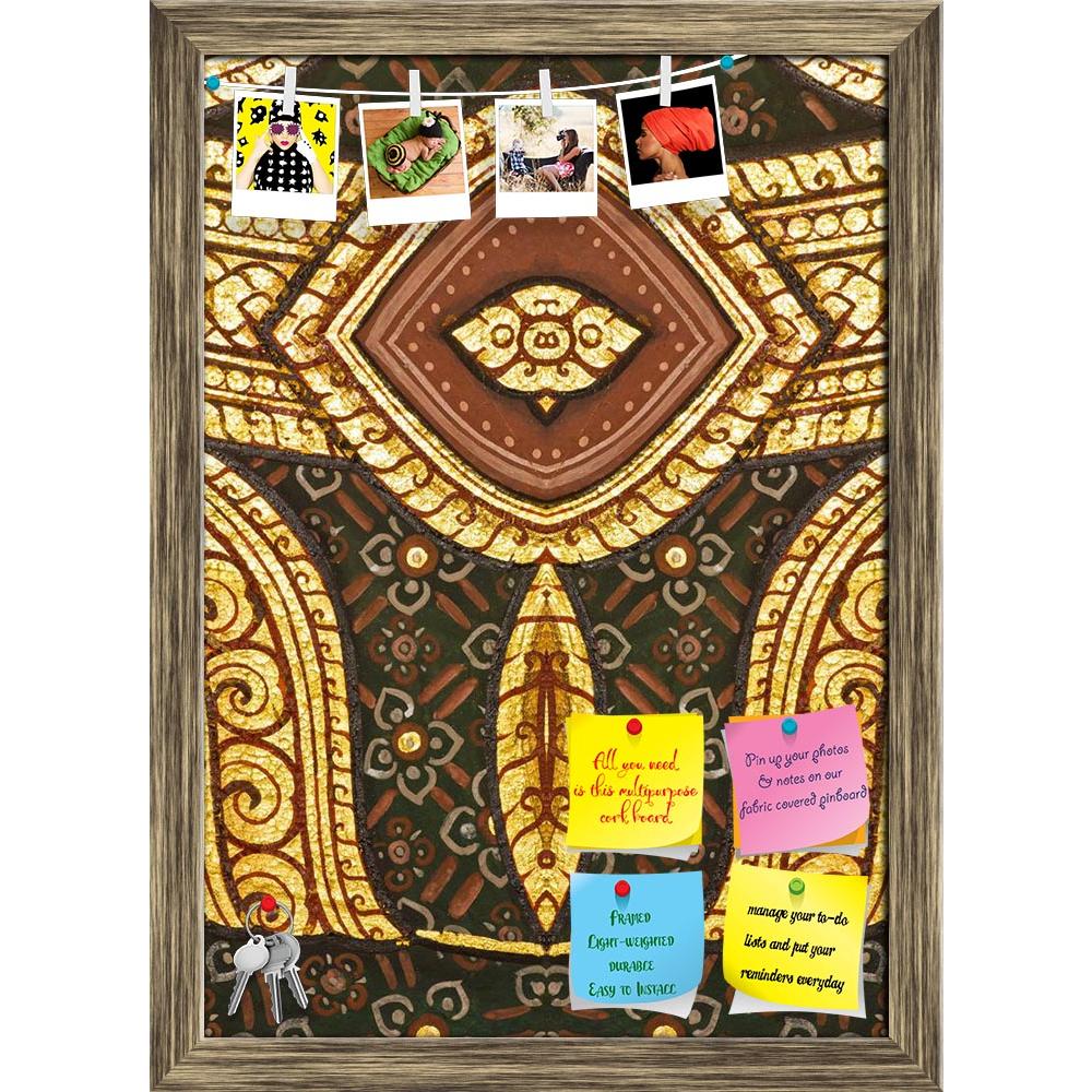 ArtzFolio Traditional Thai Style Artwork On Temple Thailand D2 Printed Bulletin Board Notice Pin Board Soft Board | Framed-Bulletin Boards Framed-AZSAO13238155BLB_FR_L-Image Code 5001067 Vishnu Image Folio Pvt Ltd, IC 5001067, ArtzFolio, Bulletin Boards Framed, Abstract, Traditional, Fine Art Reprint, thai, style, artwork, on, temple, thailand, d2, printed, bulletin, board, notice, pin, soft, framed, art, painting, wall, generality, any, kind, decorated, buddhist, church, etc, created, money, donated, peopl