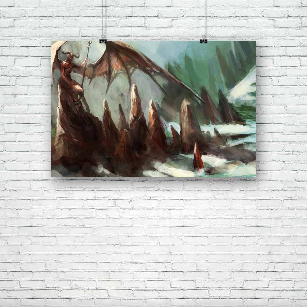 Hell With Lucifer Unframed Paper Poster-Paper Posters Unframed-POS_UN-IC 5001084 IC 5001084, Art and Paintings, Paintings, Religion, Religious, hell, with, lucifer, unframed, paper, poster, afterlife, anger, angry, art, bad, body, cold, demon, demonic, desire, devil, diabolic, ember, energy, evil, horns, imaginary, inferno, melt, myth, mythology, painting, rage, spirit, stare, underworld, winter, wrath, artzfolio, posters, wall posters, posters for room, posters for room decoration, office poster, door post