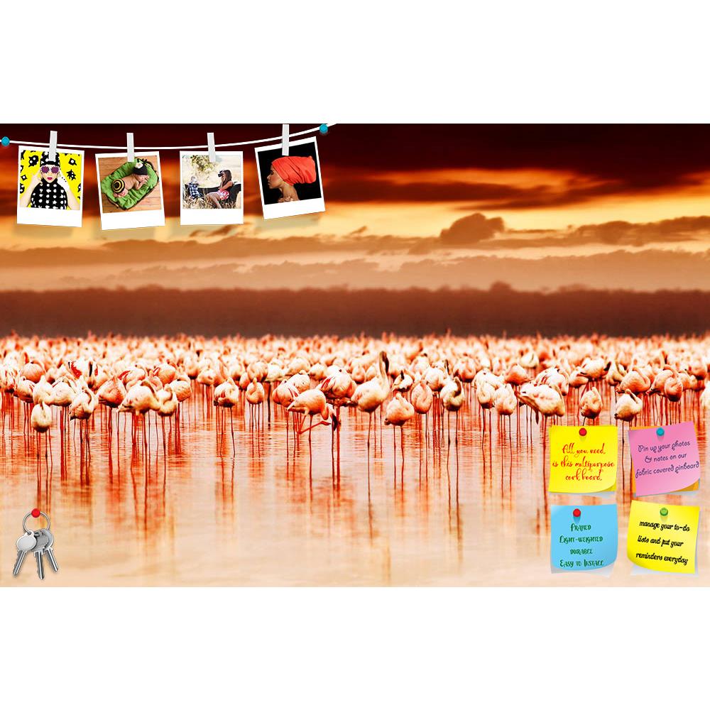 ArtzFolio African Flamingos In The Lake Printed Bulletin Board Notice Pin Board Soft Board | Frameless-Bulletin Boards Frameless-AZSAO13377679BLB_FL_L-Image Code 5001088 Vishnu Image Folio Pvt Ltd, IC 5001088, ArtzFolio, Bulletin Boards Frameless, Birds, Photography, african, flamingos, in, the, lake, printed, bulletin, board, notice, pin, soft, frameless, beautiful, sunset, flock, exotic, natural, habitat, africa, landscape, kenya, nature, nakuru, national, park, reserve, pin up board, push pin board, extr