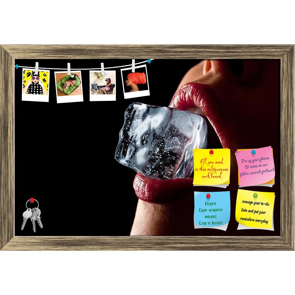 ArtzFolio Ice Cube In A Womans Mouth Printed Bulletin Board Notice Pin Board Soft Board | Framed-Bulletin Boards Framed-AZSAO13406710BLB_FR_L-Image Code 5001093 Vishnu Image Folio Pvt Ltd, IC 5001093, ArtzFolio, Bulletin Boards Framed, Adult, Fashion, Photography, ice, cube, in, a, womans, mouth, printed, bulletin, board, notice, pin, soft, framed, woman's, against, black, background, pin up board, push pin board, extra large cork board, big pin board, notice board, small bulletin board, cork board, wall no