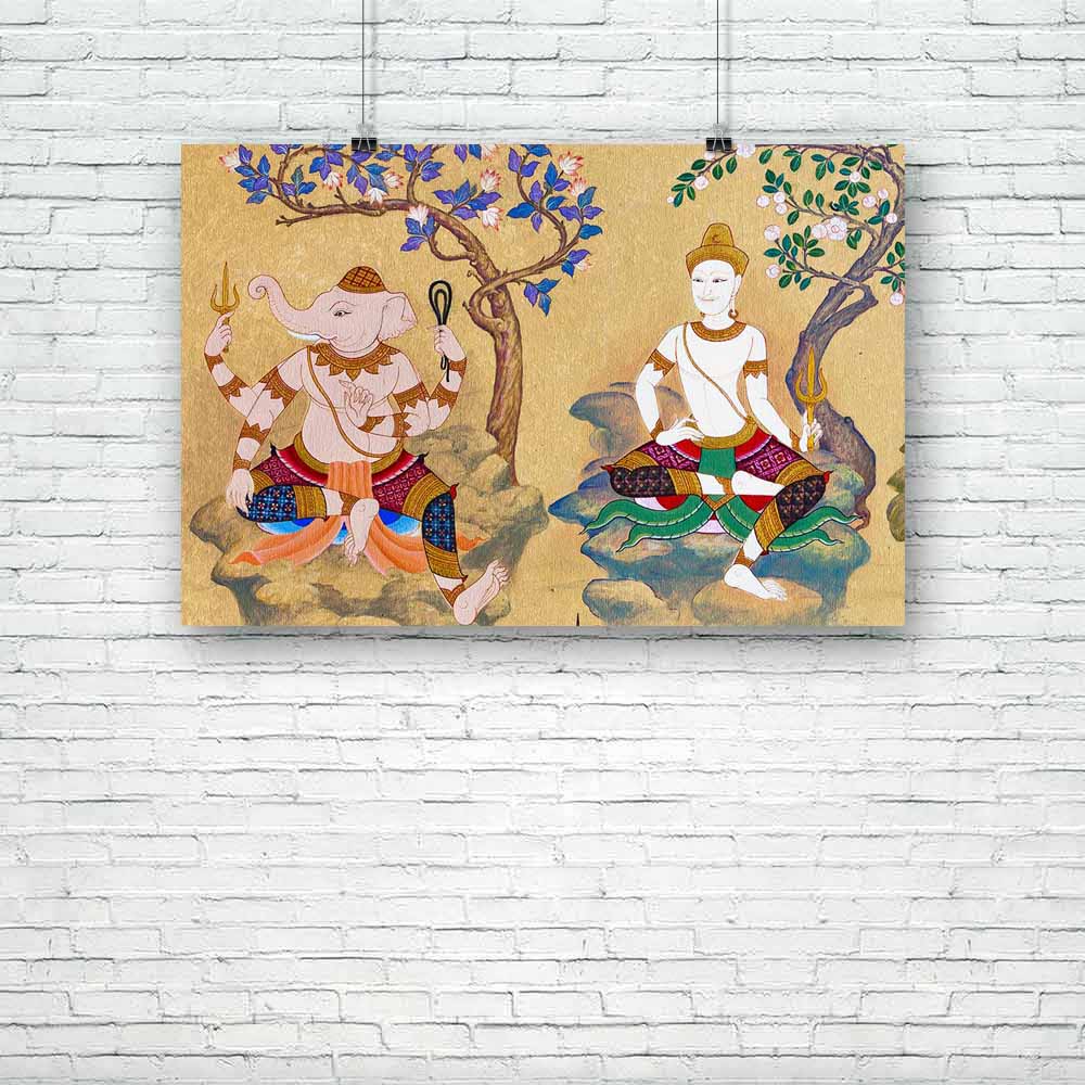 Hindu God Thai Style Bangkok, Thailand Unframed Paper Poster-Paper Posters Unframed-POS_UN-IC 5001095 IC 5001095, Abstract Expressionism, Abstracts, Ancient, Art and Paintings, Asian, Buddhism, Chinese, Collages, Culture, Ethnic, God Buddha, God Ganesh, God Shiv, Hinduism, Historical, Indian, Japanese, Medieval, Paintings, People, Photography, Religion, Religious, Semi Abstract, Signs and Symbols, Spiritual, Symbols, Traditional, Tribal, Vintage, World Culture, hindu, god, thai, style, bangkok, thailand, un