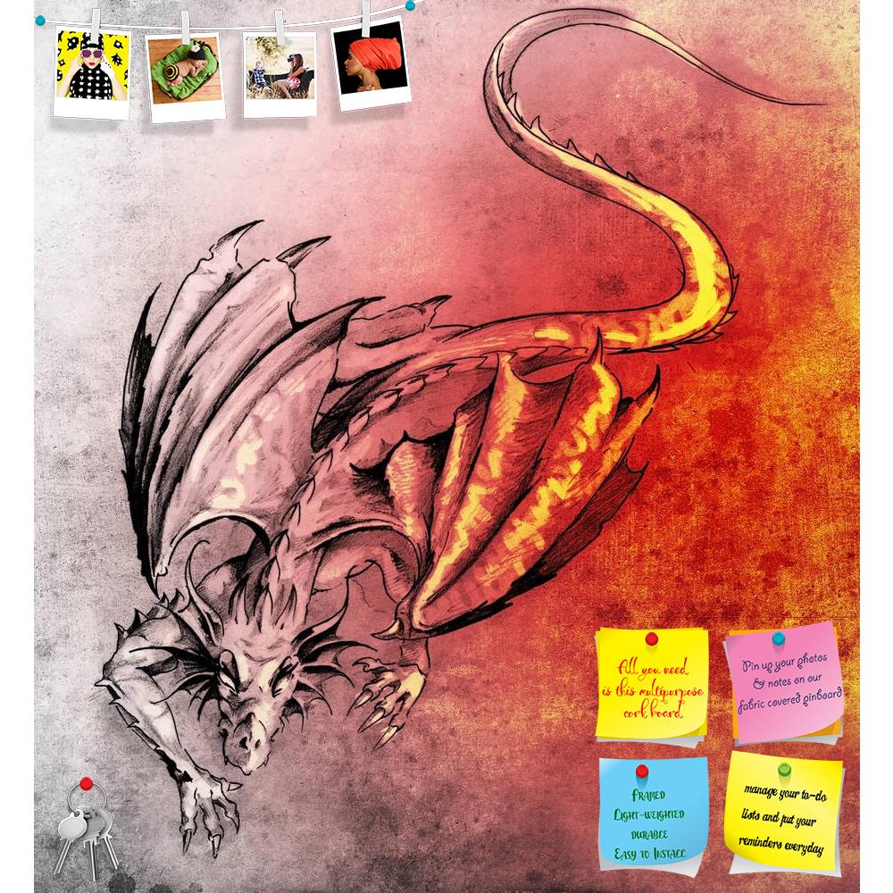 ArtzFolio Modern Dragon Tattto Art Printed Bulletin Board Notice Pin Board Soft Board | Frameless-Bulletin Boards Frameless-AZSAO13454242BLB_FL_L-Image Code 5001105 Vishnu Image Folio Pvt Ltd, IC 5001105, ArtzFolio, Bulletin Boards Frameless, Abstract, Animals, Fine Art Reprint, modern, dragon, tattto, art, printed, bulletin, board, notice, pin, soft, frameless, sketch, tattoo, pin up board, push pin board, extra large cork board, big pin board, notice board, small bulletin board, cork board, wall notice bo