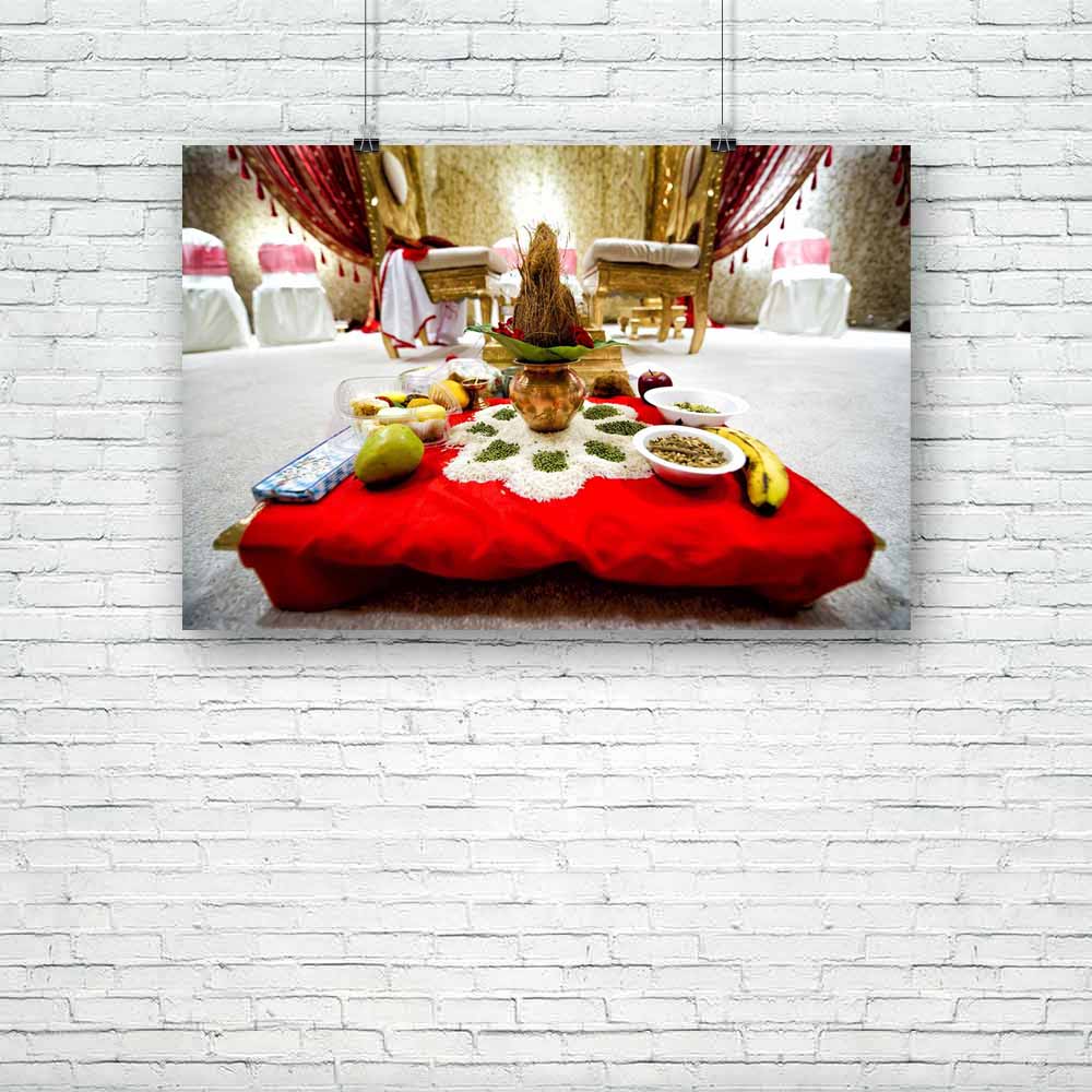 Indian Wedding Unframed Paper Poster-Paper Posters Unframed-POS_UN-IC 5001110 IC 5001110, Asian, Automobiles, Black and White, Botanical, Culture, Ethnic, Floral, Flowers, Hinduism, Indian, Love, Nature, Patterns, Religion, Religious, Romance, Signs, Signs and Symbols, Spiritual, Tamil, Traditional, Transportation, Travel, Tribal, Tropical, Vehicles, Wedding, White, World Culture, unframed, paper, poster, hindu, india, marriage, ceremony, asia, beautiful, celebration, coconut, color, colorful, continent, da
