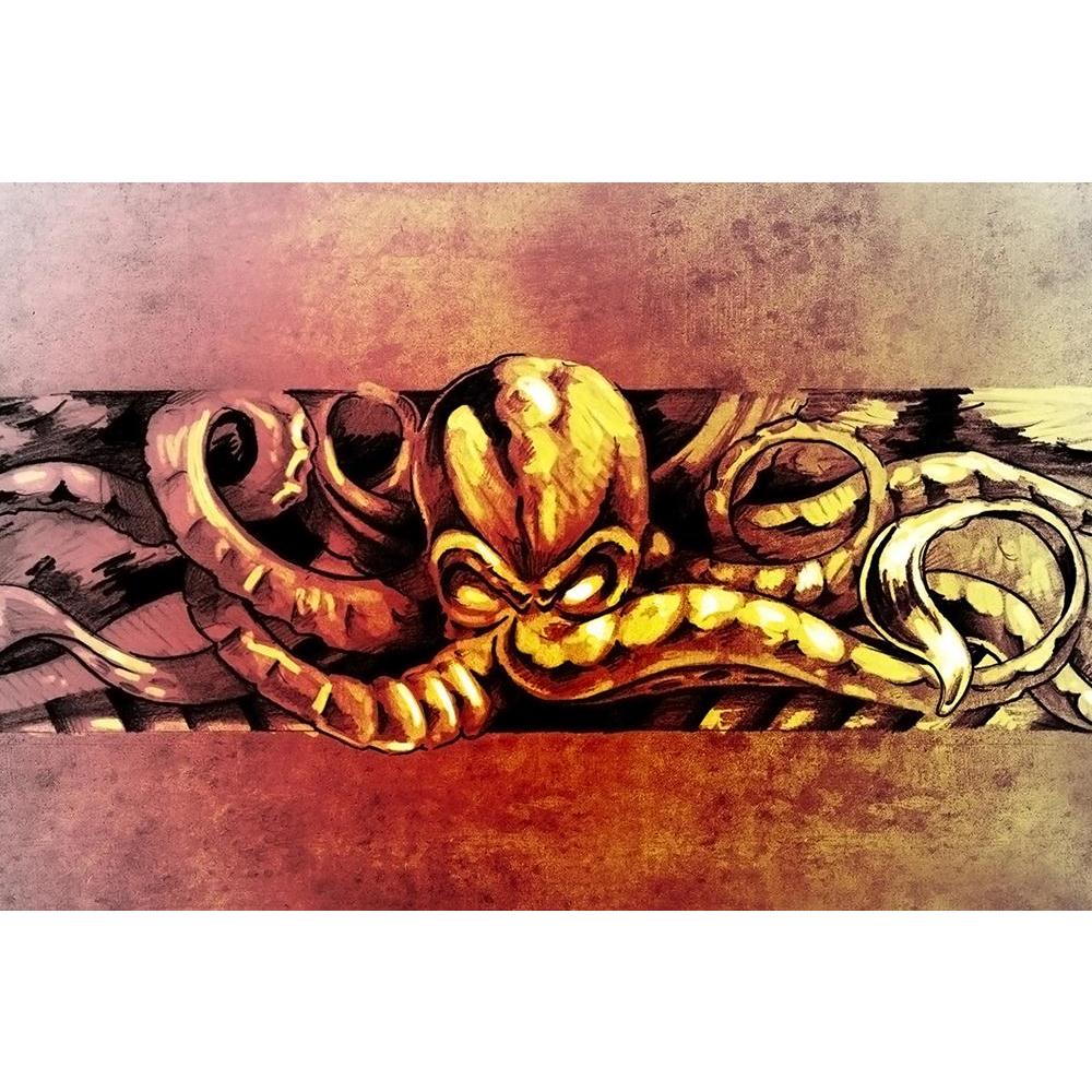 ArtzFolio Octopus Tattoo Art Unframed Paper Poster-Paper Posters Unframed-AZART13540443POS_UN_L-Image Code 5001119 Vishnu Image Folio Pvt Ltd, IC 5001119, ArtzFolio, Paper Posters Unframed, Abstract, Animals, Fine Art Reprint, octopus, tattoo, art, unframed, paper, poster, wall, large, size, for, living, room, home, decoration, big, framed, decor, posters, pitaara, box, modern, with, frame, bedroom, amazonbasics, door, drawing, small, decorative, office, reception, multiple, friends, images, reprints, repri