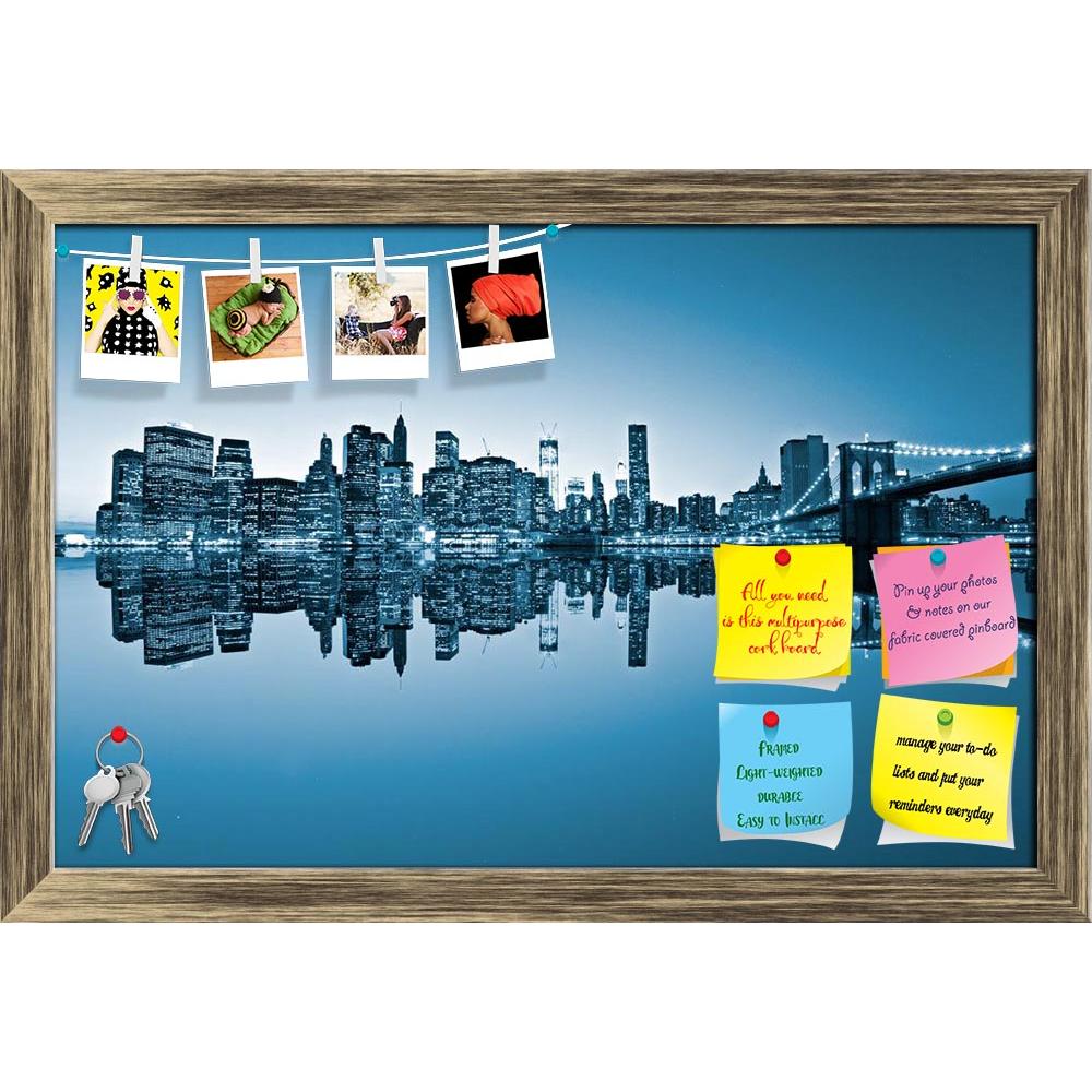 ArtzFolio Brooklyn View Of Manhattan, New York City, USA Printed Bulletin Board Notice Pin Board Soft Board | Framed-Bulletin Boards Framed-AZSAO13565423BLB_FR_L-Image Code 5001123 Vishnu Image Folio Pvt Ltd, IC 5001123, ArtzFolio, Bulletin Boards Framed, Places, Photography, brooklyn, view, of, manhattan, new, york, city, usa, printed, bulletin, board, notice, pin, soft, framed, ny, sky, nyc, big, town, tall, high, blue, tower, state, river, urban, cable, light, scene, large, empire, hudson, travel, united