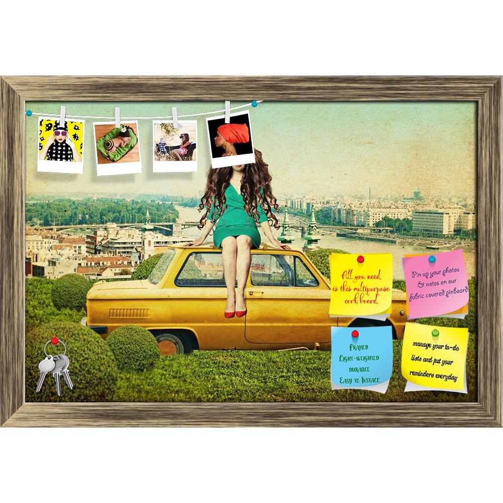 ArtzFolio Young Woman On Yellow Car Printed Bulletin Board Notice Pin Board Soft Board | Framed-Bulletin Boards Framed-AZSAO13565803BLB_FR_L-Image Code 5001125 Vishnu Image Folio Pvt Ltd, IC 5001125, ArtzFolio, Bulletin Boards Framed, Conceptual, Figurative, Photography, young, woman, on, yellow, car, printed, bulletin, board, notice, pin, soft, framed, art, collage, beautiful, aged, air, beauty, clouds, city, color, compilation, concept, curly, day, design, dream, dress, female, front, girl, glamour, grung