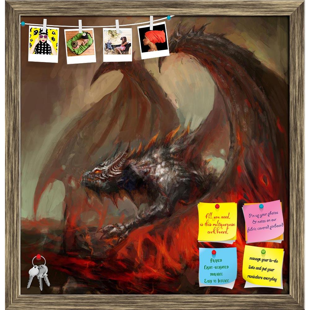 ArtzFolio Rising Dragon Printed Bulletin Board Notice Pin Board Soft Board | Framed-Bulletin Boards Framed-AZSAO13583883BLB_FR_L-Image Code 5001127 Vishnu Image Folio Pvt Ltd, IC 5001127, ArtzFolio, Bulletin Boards Framed, Fantasy, Fine Art Reprint, rising, dragon, printed, bulletin, board, notice, pin, soft, framed, magma, pin up board, push pin board, extra large cork board, big pin board, notice board, small bulletin board, cork board, wall notice board, giant cork board, bulletin board, office notice bo