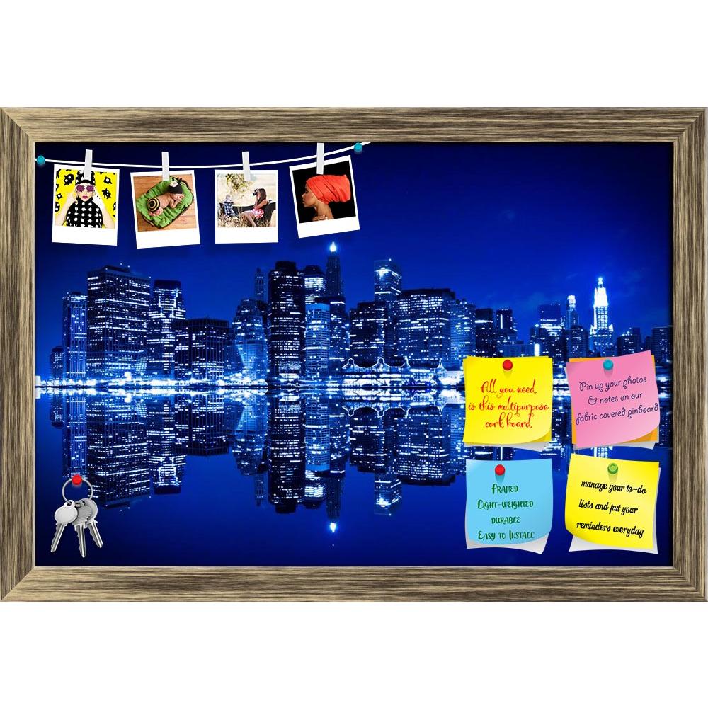 ArtzFolio New York At Night With Blue Hue, USA Printed Bulletin Board Notice Pin Board Soft Board | Framed-Bulletin Boards Framed-AZSAO13603475BLB_FR_L-Image Code 5001130 Vishnu Image Folio Pvt Ltd, IC 5001130, ArtzFolio, Bulletin Boards Framed, Places, Photography, new, york, at, night, with, blue, hue, usa, printed, bulletin, board, notice, pin, soft, framed, america, american, architecture, buildings, business, center, central, city, cityscape, commercial, district, downtown, empire, famous, finance, fin