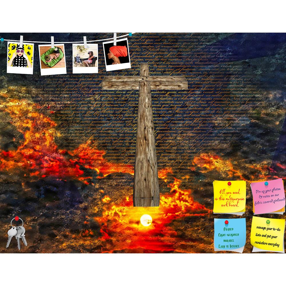 ArtzFolio Cross In Sky D1 Printed Bulletin Board Notice Pin Board Soft Board | Frameless-Bulletin Boards Frameless-AZSAO13613037BLB_FL_L-Image Code 5001131 Vishnu Image Folio Pvt Ltd, IC 5001131, ArtzFolio, Bulletin Boards Frameless, Religious, Surrealism, Digital Art, cross, in, sky, d1, printed, bulletin, board, notice, pin, soft, frameless, pin up board, push pin board, extra large cork board, big pin board, notice board, small bulletin board, cork board, wall notice board, giant cork board, bulletin boa