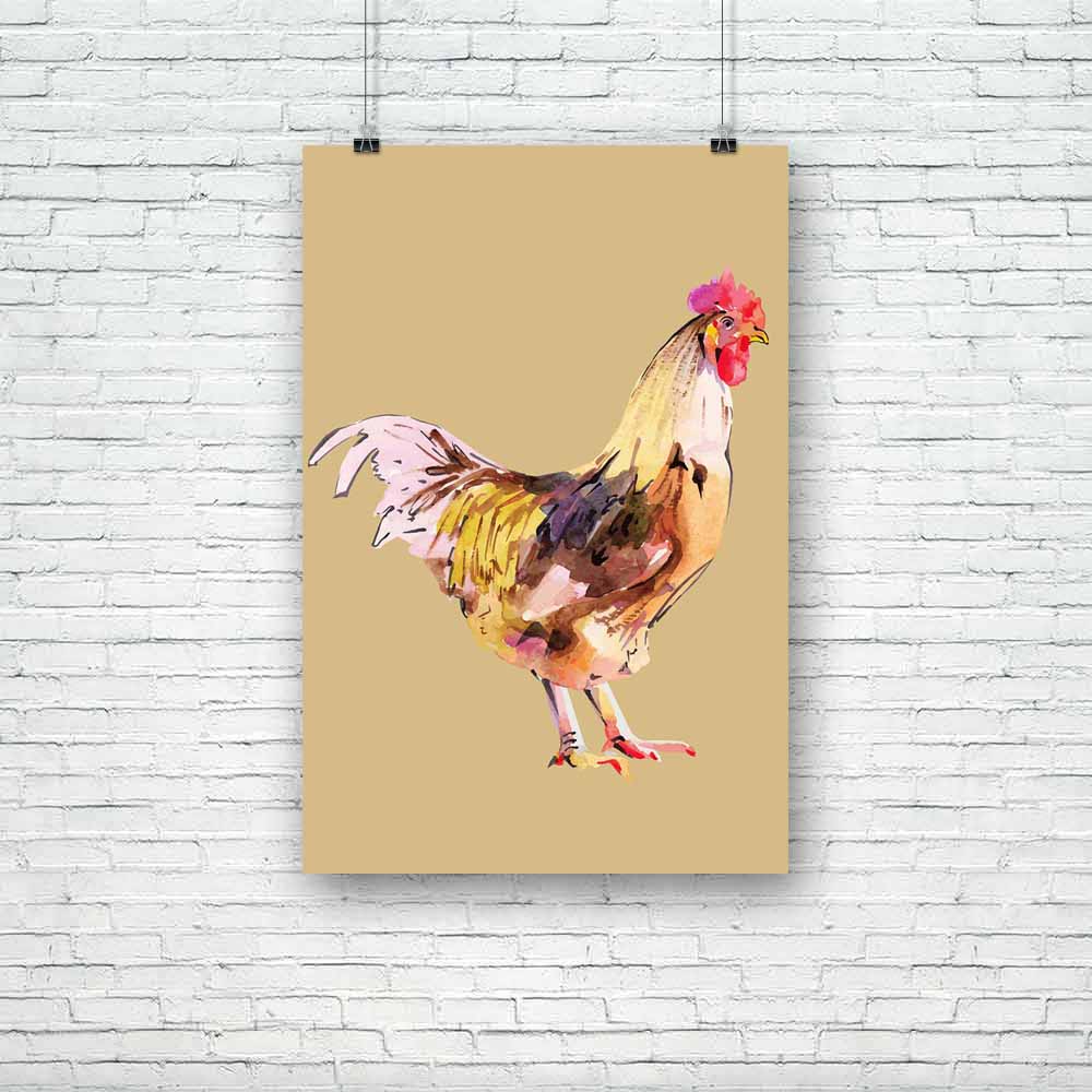 Watercolor Artwork Of Bird Unframed Paper Poster-Paper Posters Unframed-POS_UN-IC 5001145 IC 5001145, Animals, Art and Paintings, Birds, Calligraphy, Culture, Digital, Digital Art, Drawing, Ethnic, Graphic, Illustrations, Nature, Paintings, Realism, Rural, Scenic, Signs, Signs and Symbols, Sketches, Traditional, Tribal, Watercolour, Wildlife, World Culture, watercolor, artwork, of, bird, unframed, paper, poster, painting, cock, aquarelle, agriculture, animal, art, artist, artistic, countryside, creativity, 