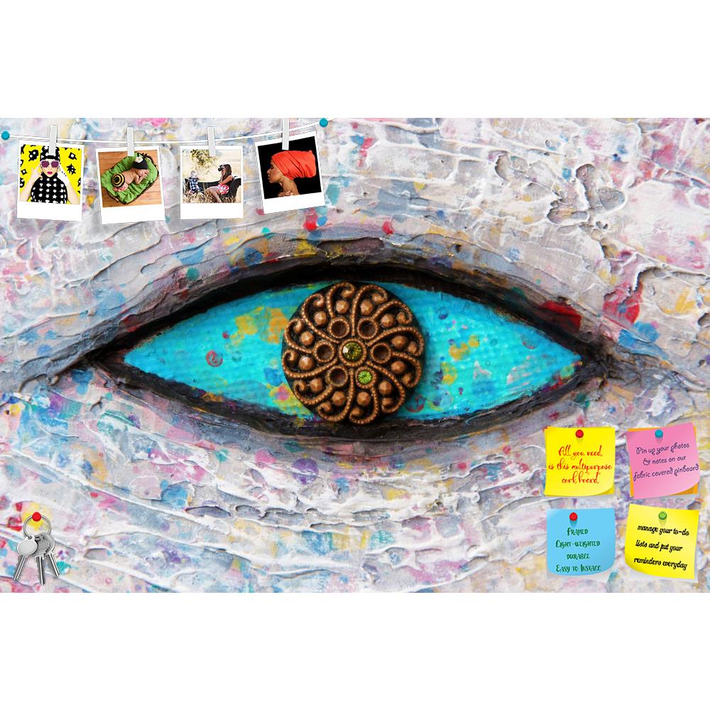 ArtzFolio Turquoise Eye D1 Printed Bulletin Board Notice Pin Board Soft Board | Frameless-Bulletin Boards Frameless-AZSAO13822838BLB_FL_L-Image Code 5001156 Vishnu Image Folio Pvt Ltd, IC 5001156, ArtzFolio, Bulletin Boards Frameless, Abstract, Fine Art Reprint, turquoise, eye, d1, printed, bulletin, board, notice, pin, soft, frameless, texture, colorful, painting, pin up board, push pin board, extra large cork board, big pin board, notice board, small bulletin board, cork board, wall notice board, giant co