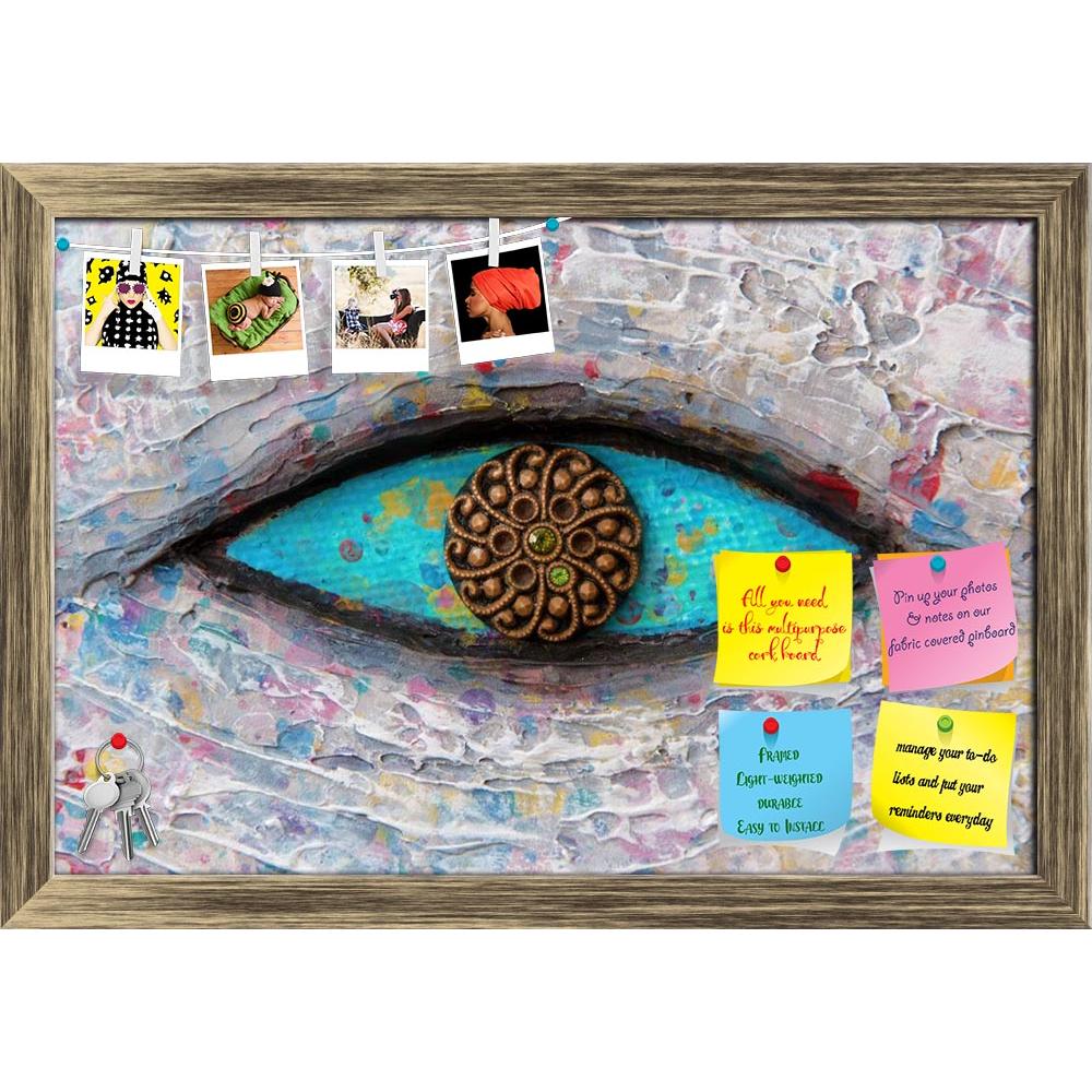 ArtzFolio Turquoise Eye D1 Printed Bulletin Board Notice Pin Board Soft Board | Framed-Bulletin Boards Framed-AZSAO13822838BLB_FR_L-Image Code 5001156 Vishnu Image Folio Pvt Ltd, IC 5001156, ArtzFolio, Bulletin Boards Framed, Abstract, Fine Art Reprint, turquoise, eye, d1, printed, bulletin, board, notice, pin, soft, framed, texture, colorful, painting, pin up board, push pin board, extra large cork board, big pin board, notice board, small bulletin board, cork board, wall notice board, giant cork board, bu