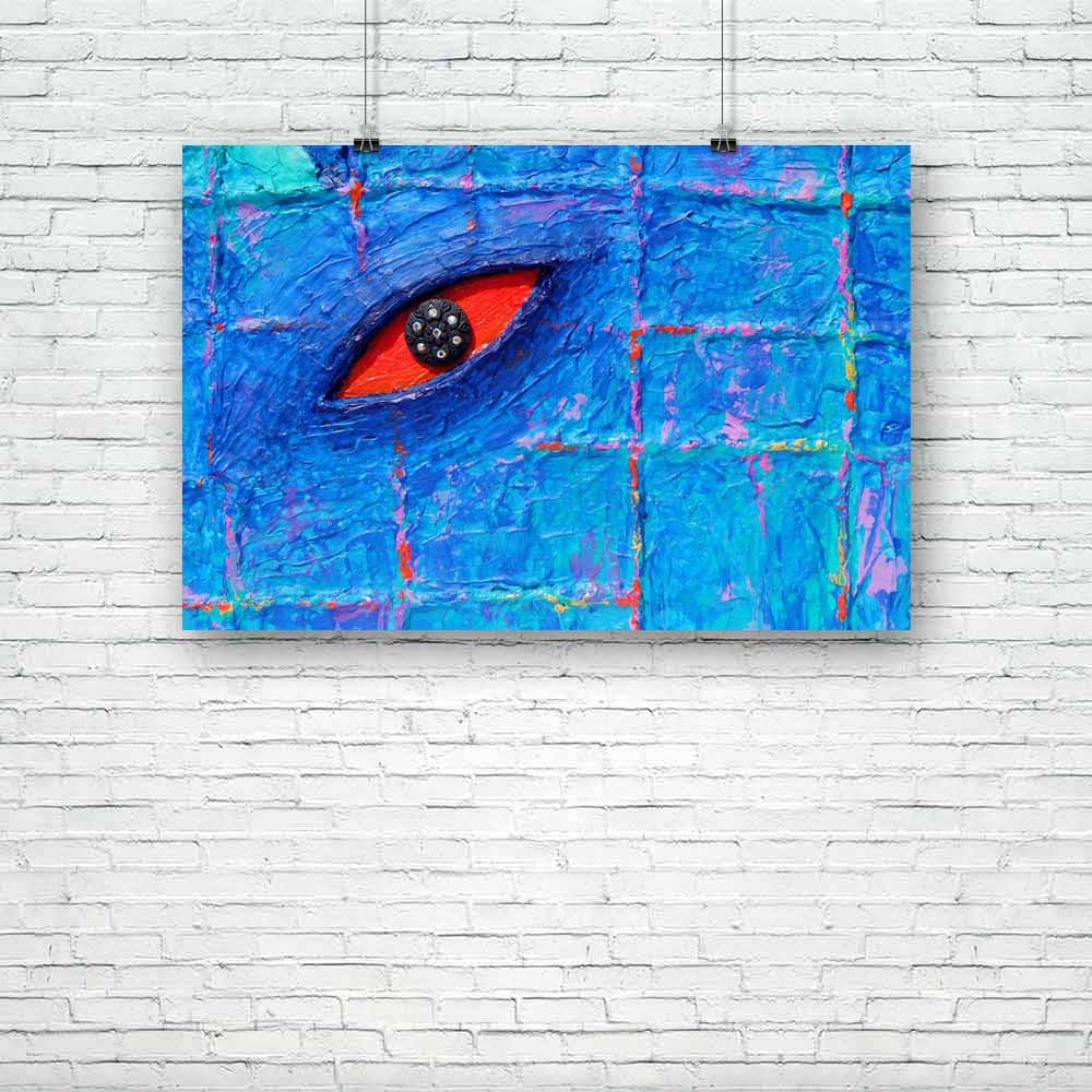 Red Eye D2 Unframed Paper Poster-Paper Posters Unframed-POS_UN-IC 5001158 IC 5001158, Abstract Expressionism, Abstracts, Art and Paintings, Paintings, Patterns, Semi Abstract, Signs, Signs and Symbols, red, eye, d2, unframed, paper, poster, abstract, acrylic, art, artwork, background, beautyful, blue, canvas, colour, colourful, composition, contrasts, creative, design, different, effect, element, elephant, expression, image, line, mixed, media, original, painting, pattern, power, proboscis, semi, snout, str
