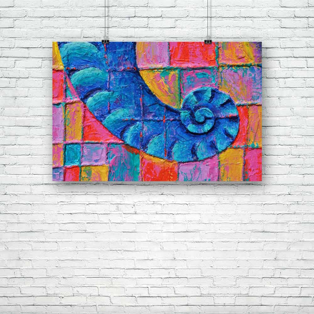 Blue Trunk Unframed Paper Poster-Paper Posters Unframed-POS_UN-IC 5001159 IC 5001159, Abstract Expressionism, Abstracts, Art and Paintings, Paintings, Patterns, Semi Abstract, Signs, Signs and Symbols, blue, trunk, unframed, paper, poster, abstract, acrylic, art, artwork, background, beautyful, eye, canvas, colour, colourful, composition, contrasts, creative, design, different, effect, element, elephant, expression, image, line, mixed, media, original, painting, pattern, power, proboscis, red, semi, snout, 