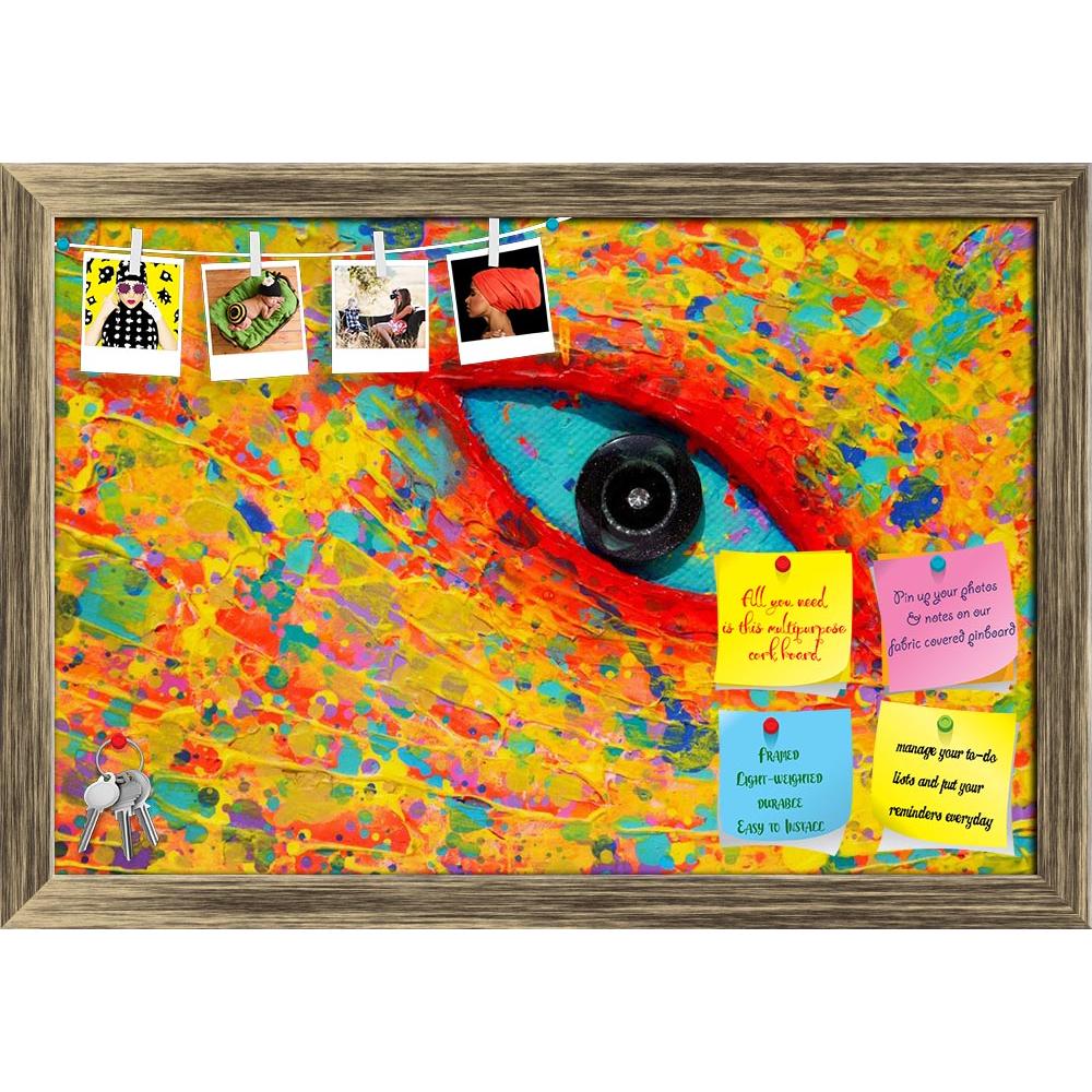 ArtzFolio Turquoise Eye D2 Printed Bulletin Board Notice Pin Board Soft Board | Framed-Bulletin Boards Framed-AZSAO13824075BLB_FR_L-Image Code 5001161 Vishnu Image Folio Pvt Ltd, IC 5001161, ArtzFolio, Bulletin Boards Framed, Abstract, Fine Art Reprint, turquoise, eye, d2, printed, bulletin, board, notice, pin, soft, framed, texture, colorful, painting, pin up board, push pin board, extra large cork board, big pin board, notice board, small bulletin board, cork board, wall notice board, giant cork board, bu