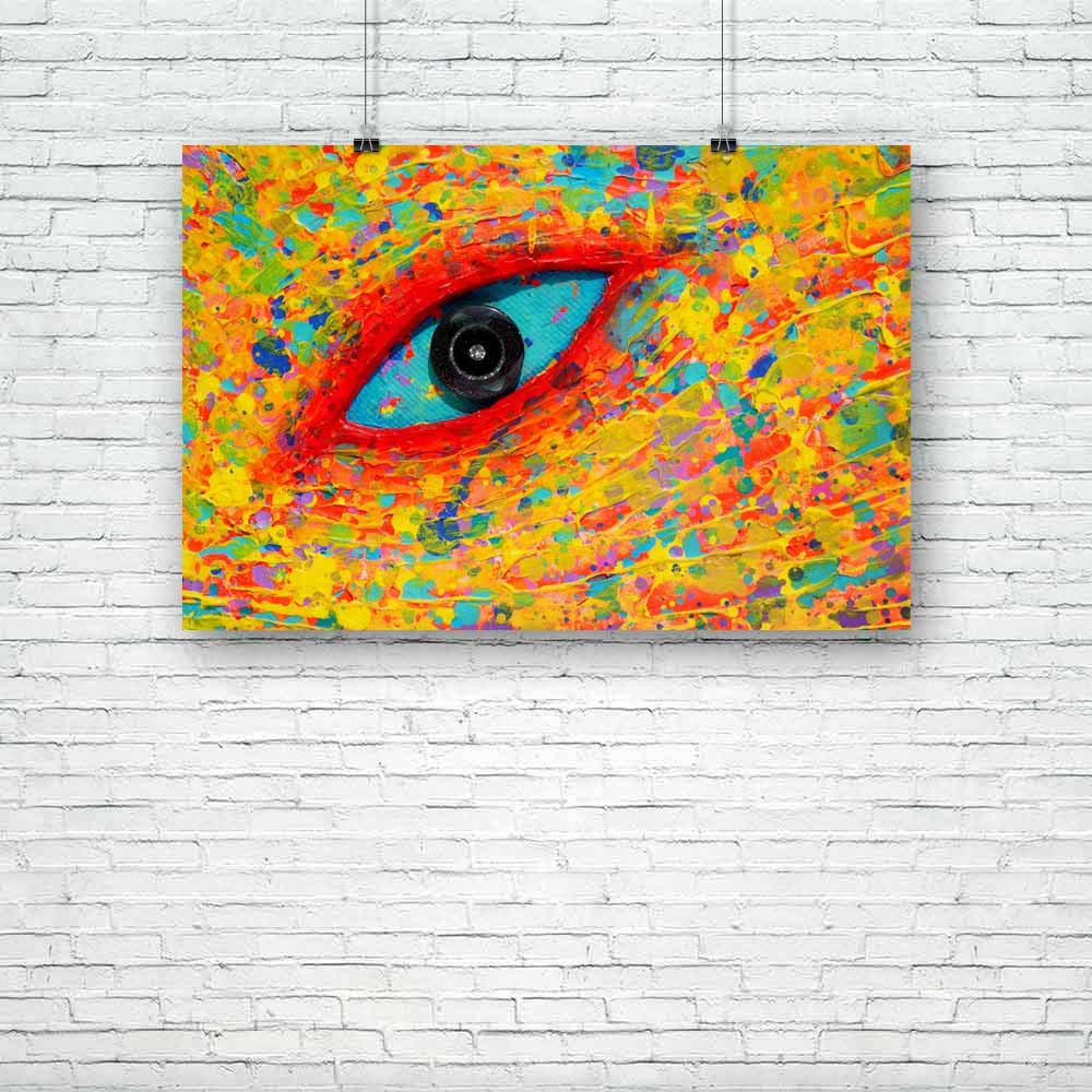 Turquoise Eye D2 Unframed Paper Poster-Paper Posters Unframed-POS_UN-IC 5001161 IC 5001161, Abstract Expressionism, Abstracts, Art and Paintings, Paintings, Patterns, Semi Abstract, Signs, Signs and Symbols, turquoise, eye, d2, unframed, paper, poster, abstract, acrylic, art, artwork, background, beautyful, blue, canvas, colour, colourful, composition, contrasts, creative, design, different, effect, element, elephant, expression, image, line, mixed, media, original, painting, pattern, power, proboscis, red,