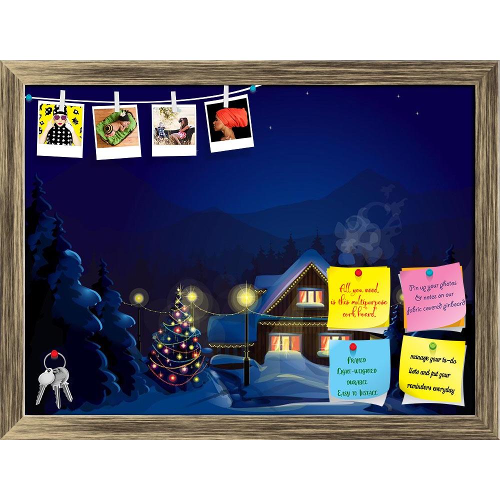 ArtzFolio Winter Landscape D3 Printed Bulletin Board Notice Pin Board Soft Board | Framed-Bulletin Boards Framed-AZSAO13834633BLB_FR_L-Image Code 5001168 Vishnu Image Folio Pvt Ltd, IC 5001168, ArtzFolio, Bulletin Boards Framed, Fantasy, Kids, Landscapes, Digital Art, winter, landscape, d3, printed, bulletin, board, notice, pin, soft, framed, decorated, house, christmas, tree, merry, pin up board, push pin board, extra large cork board, big pin board, notice board, small bulletin board, cork board, wall not
