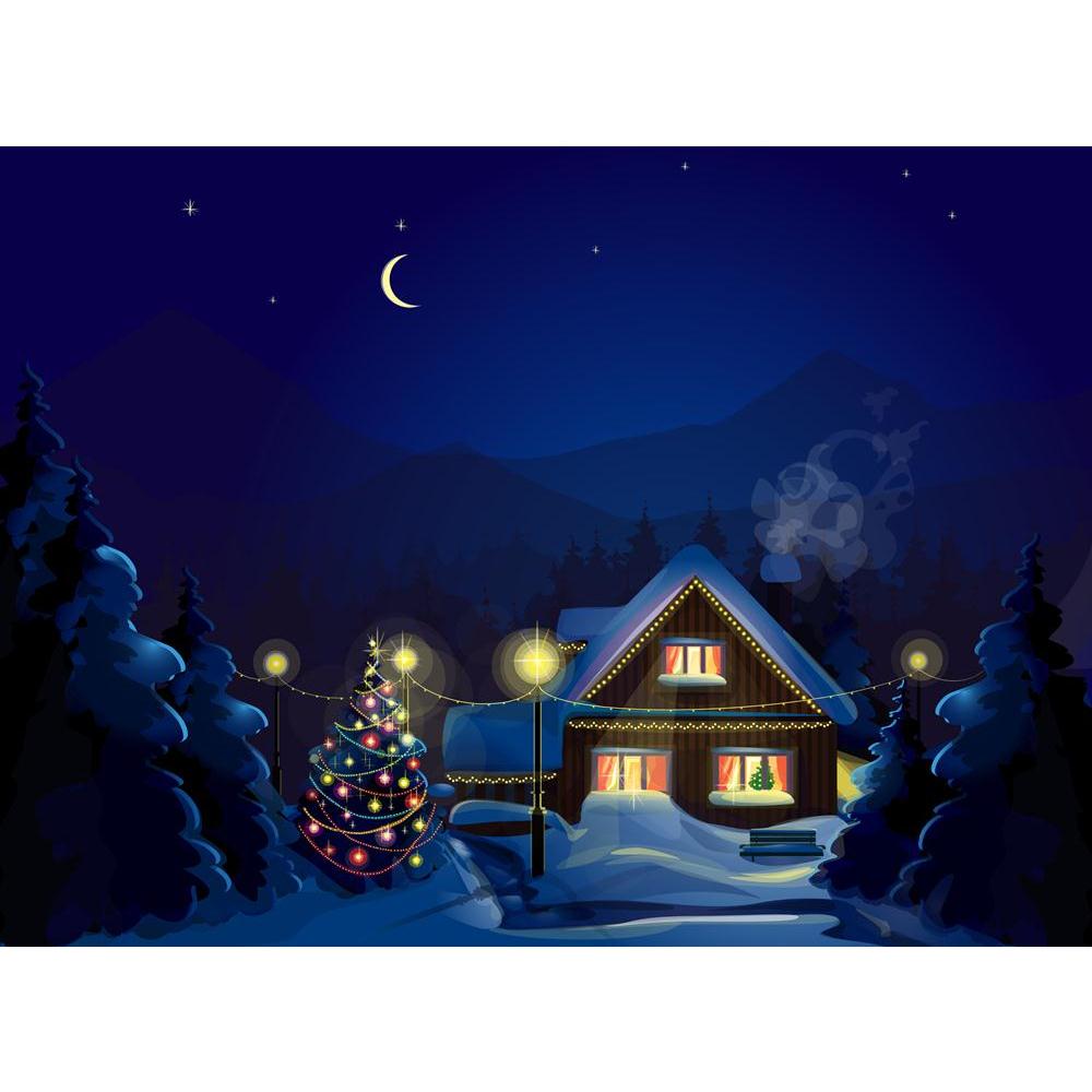 Winter Landscape Canvas Painting Synthetic Frame-Paintings MDF Framing-AFF_FR-IC 5001168 IC 5001168, Art and Paintings, Christianity, Holidays, Illustrations, Landscapes, Mountains, Nature, Scenic, Seasons, Signs, Signs and Symbols, winter, landscape, canvas, painting, synthetic, frame, christmas, house, village, home, lights, night, art, backdrop, background, blue, card, celebrate, celebration, tree, cold, december, decoration, design, eve, happy, holiday, illustration, image, light, merry, mountain, new, 