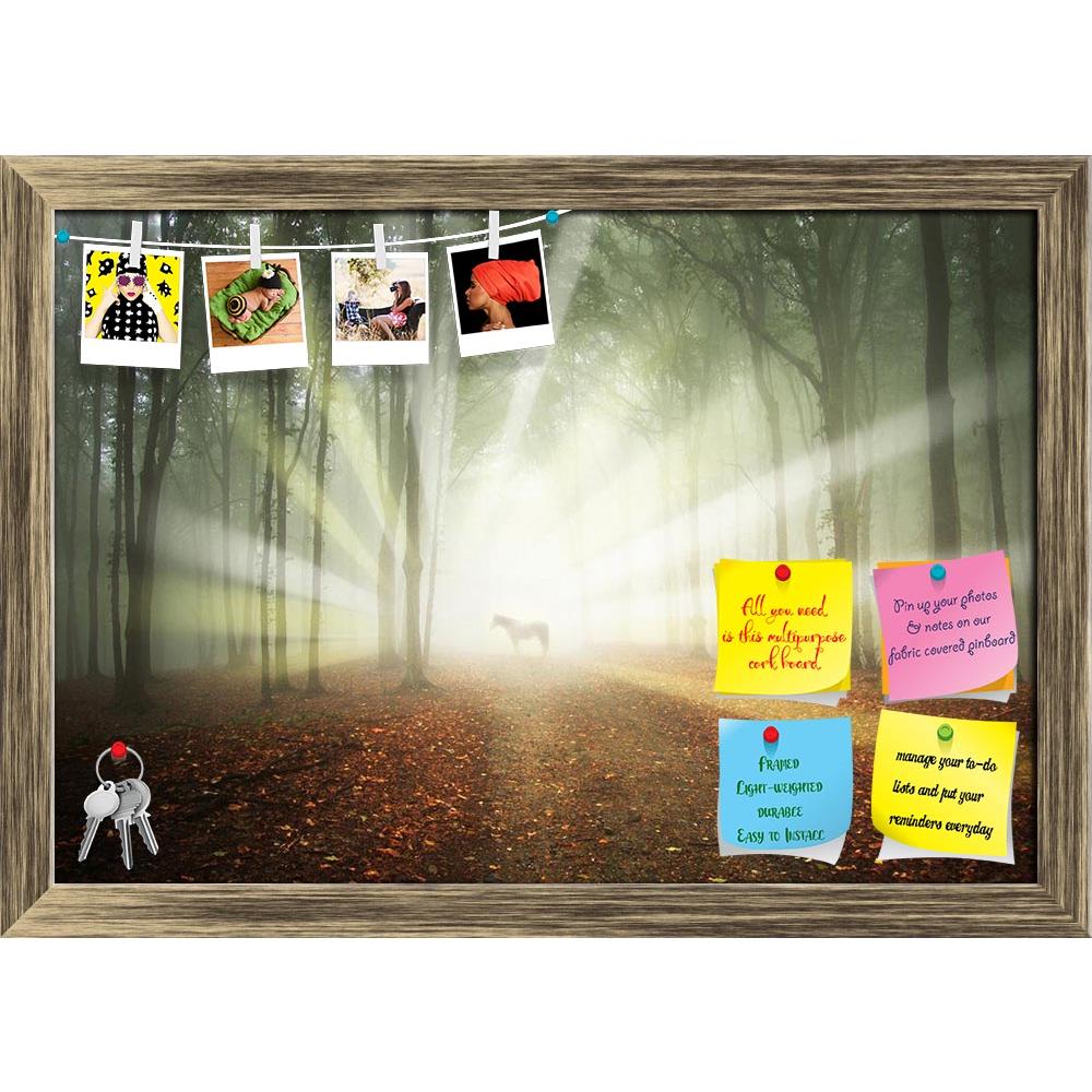 ArtzFolio White Horse In A Magical Forest Printed Bulletin Board Notice Pin Board Soft Board | Framed-Bulletin Boards Framed-AZSAO13840828BLB_FR_L-Image Code 5001171 Vishnu Image Folio Pvt Ltd, IC 5001171, ArtzFolio, Bulletin Boards Framed, Landscapes, Photography, white, horse, in, a, magical, forest, printed, bulletin, board, notice, pin, soft, framed, sun, rays, fog, between, trees, animal, autumn, beam, bright, dark, darkness, elegance, elegant, evening, evil, fairy, fairytale, fantasy, foggy, foliage, 