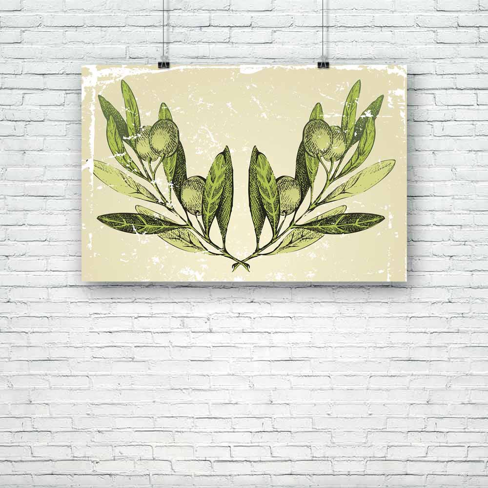 Olive Branches Ornament Unframed Paper Poster-Paper Posters Unframed-POS_UN-IC 5001174 IC 5001174, Art and Paintings, Botanical, Cuisine, Drawing, Floral, Flowers, Food, Food and Beverage, Food and Drink, Fruit and Vegetable, Fruits, Illustrations, Nature, Paintings, Patterns, Retro, Scenic, Signs, Signs and Symbols, Symbols, Vegetables, olive, branches, ornament, unframed, paper, poster, branch, art, backgrounds, cooking, creativity, crop, decoration, design, eating, foliage, foods, freshness, fruit, green