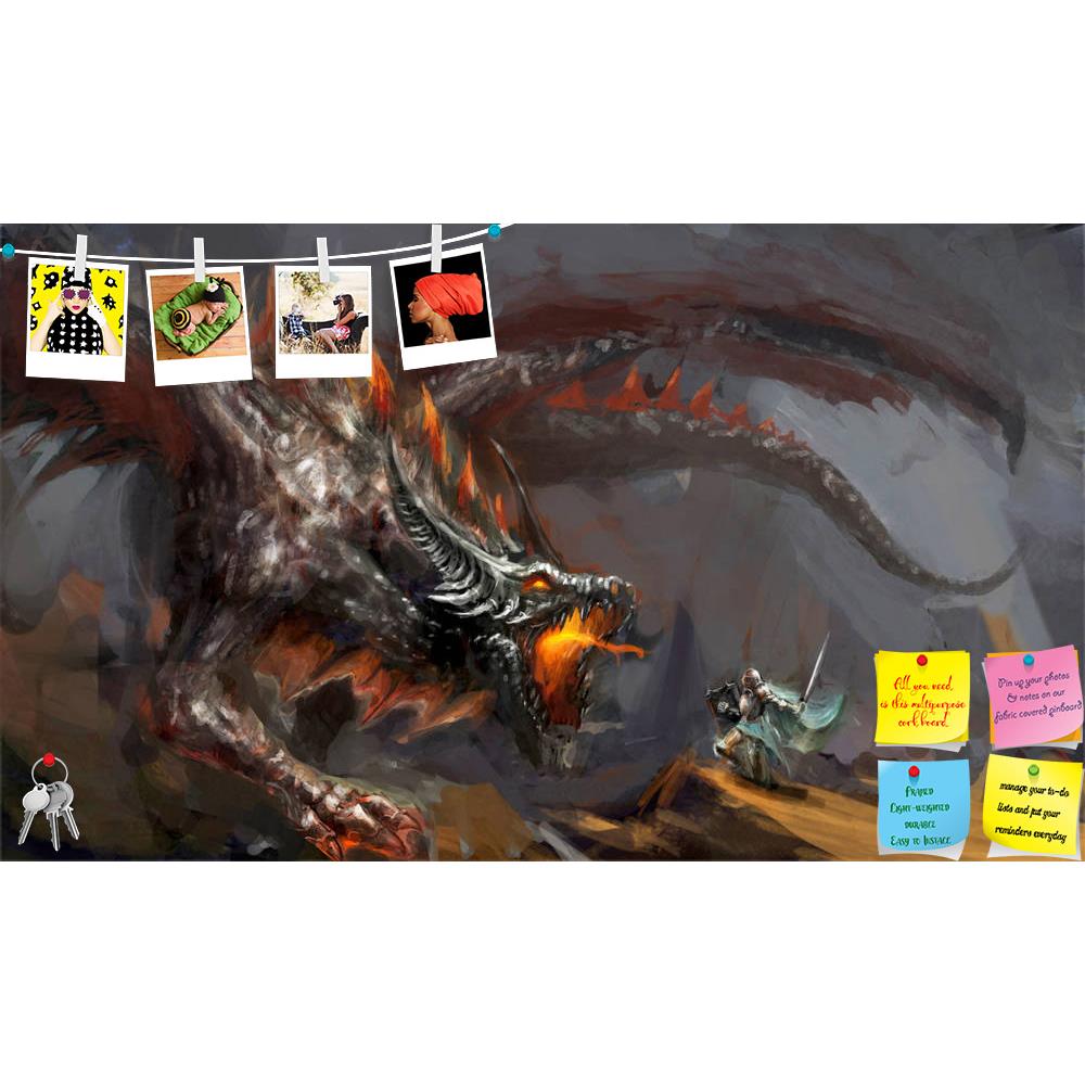 ArtzFolio Fantasy Scene Knight Fighting Dragon Printed Bulletin Board Notice Pin Board Soft Board | Frameless-Bulletin Boards Frameless-AZSAO13913676BLB_FL_L-Image Code 5001184 Vishnu Image Folio Pvt Ltd, IC 5001184, ArtzFolio, Bulletin Boards Frameless, Fantasy, Fine Art Reprint, scene, knight, fighting, dragon, printed, bulletin, board, notice, pin, soft, frameless, pin up board, push pin board, extra large cork board, big pin board, notice board, small bulletin board, cork board, wall notice board, giant