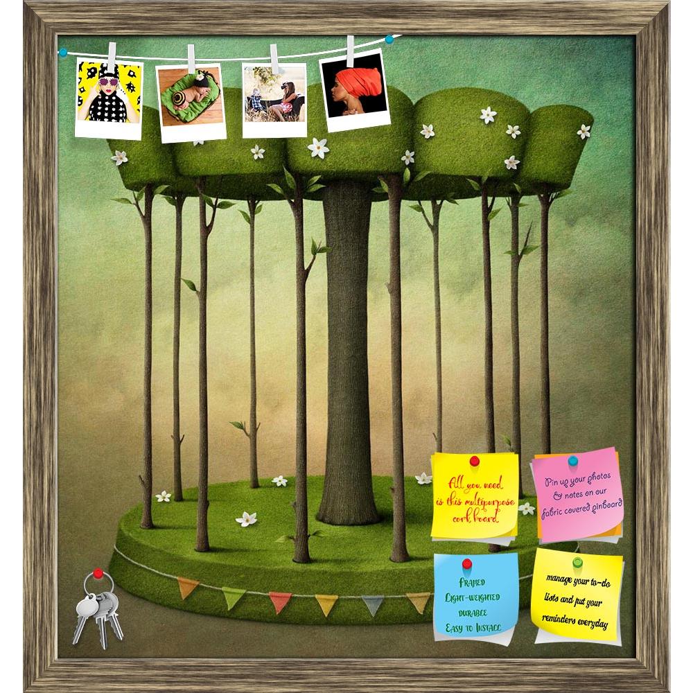 ArtzFolio Green Carousel Of Trees Flowers & Leaves Printed Bulletin Board Notice Pin Board Soft Board | Framed-Bulletin Boards Framed-AZSAO13924778BLB_FR_L-Image Code 5001191 Vishnu Image Folio Pvt Ltd, IC 5001191, ArtzFolio, Bulletin Boards Framed, Conceptual, Kids, Digital Art, green, carousel, of, trees, flowers, leaves, printed, bulletin, board, notice, pin, soft, framed, computer, graphics, pin up board, push pin board, extra large cork board, big pin board, notice board, small bulletin board, cork boa