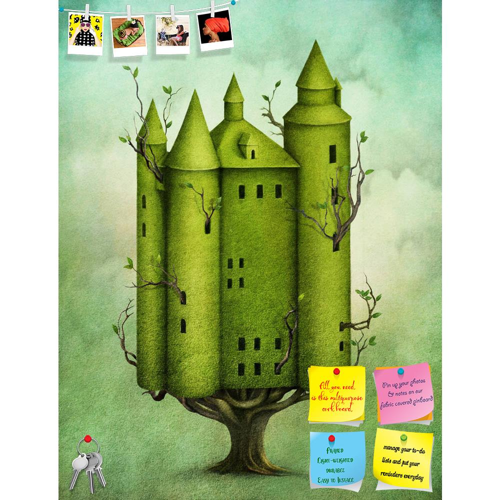 ArtzFolio Green Tree In Form Of Castle Printed Bulletin Board Notice Pin Board Soft Board | Frameless-Bulletin Boards Frameless-AZSAO13924780BLB_FL_L-Image Code 5001192 Vishnu Image Folio Pvt Ltd, IC 5001192, ArtzFolio, Bulletin Boards Frameless, Conceptual, Kids, Digital Art, green, tree, in, form, of, castle, printed, bulletin, board, notice, pin, soft, frameless, branches, leaves, computer, graphics, pin up board, push pin board, extra large cork board, big pin board, notice board, small bulletin board, 