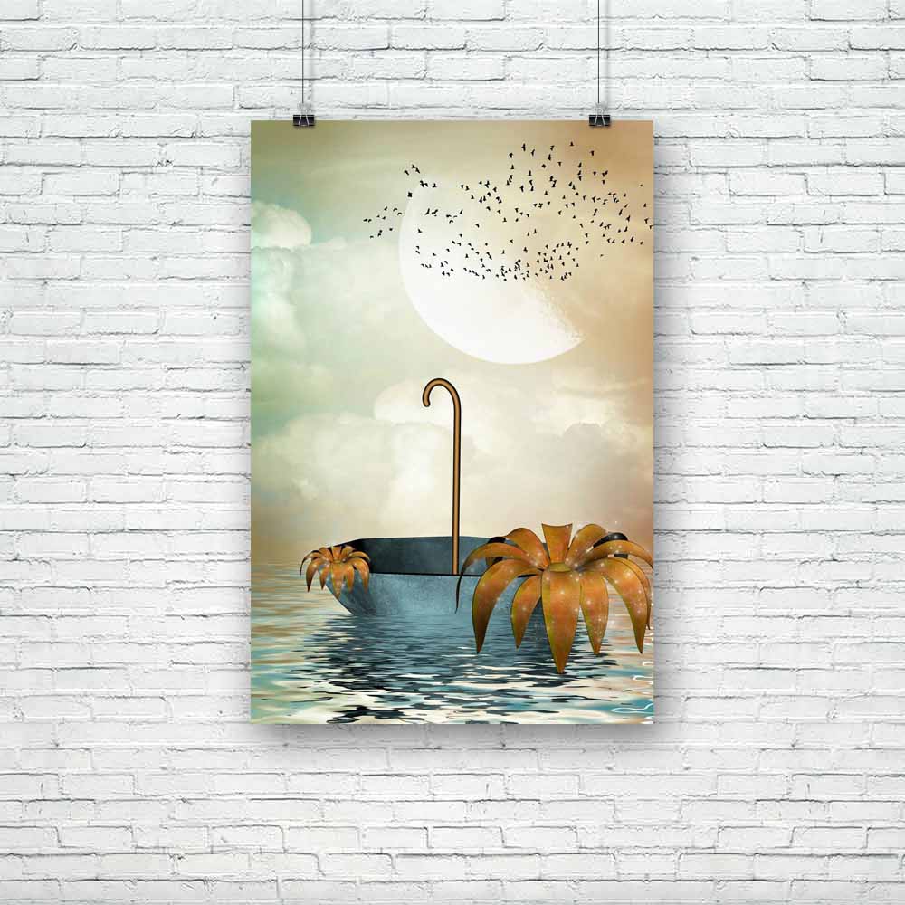 Umbrella In The Ocean Unframed Paper Poster-Paper Posters Unframed-POS_UN-IC 5001196 IC 5001196, Baby, Birds, Botanical, Children, Digital, Digital Art, Fantasy, Floral, Flowers, Graphic, Kids, Nature, Scenic, umbrella, in, the, ocean, unframed, paper, poster, backdrops, background, beautiful, cloud, door, dreams, dreamy, exploration, fae, fairy, fairytale, fantastic, lighting, magic, manipulation, mist, misty, moon, outdoor, peaceful, reflect, reflection, scenario, scene, tales, waves, artzfolio, posters, 