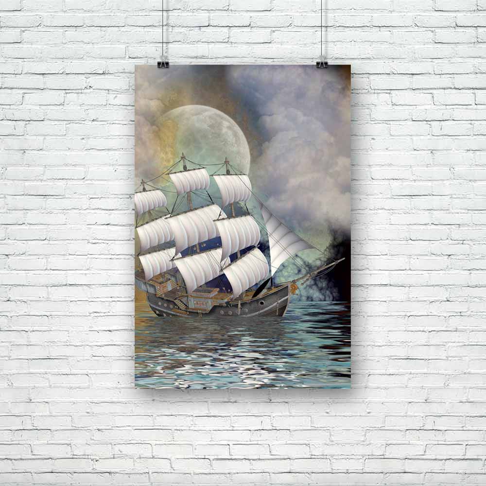 Old Ship In Alandscape Unframed Paper Poster-Paper Posters Unframed-POS_UN-IC 5001198 IC 5001198, Art and Paintings, Books, Digital, Digital Art, Fantasy, Graphic, Landscapes, Nature, Scenic, Wooden, old, ship, in, alandscape, unframed, paper, poster, pirate, landscape, amazing, art, backdrops, background, cloud, dream, dreamy, fae, fairy, fairytale, magic, manipulation, mist, misty, moon, outdoor, peaceful, scenario, scene, scrapbook, sky, tales, waves, wood, artzfolio, posters, wall posters, posters for r
