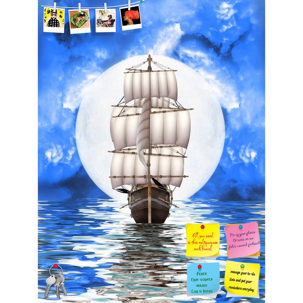 ArtzFolio Ship In A Fantasy Landscape Printed Bulletin Board Notice Pin Board Soft Board | Frameless-Bulletin Boards Frameless-AZSAO13932151BLB_FL_L-Image Code 5001199 Vishnu Image Folio Pvt Ltd, IC 5001199, ArtzFolio, Bulletin Boards Frameless, Kids, Landscapes, Fine Art Reprint, ship, in, a, fantasy, landscape, printed, bulletin, board, notice, pin, soft, frameless, abandoned, old, pirate, pin up board, push pin board, extra large cork board, big pin board, notice board, small bulletin board, cork board, 