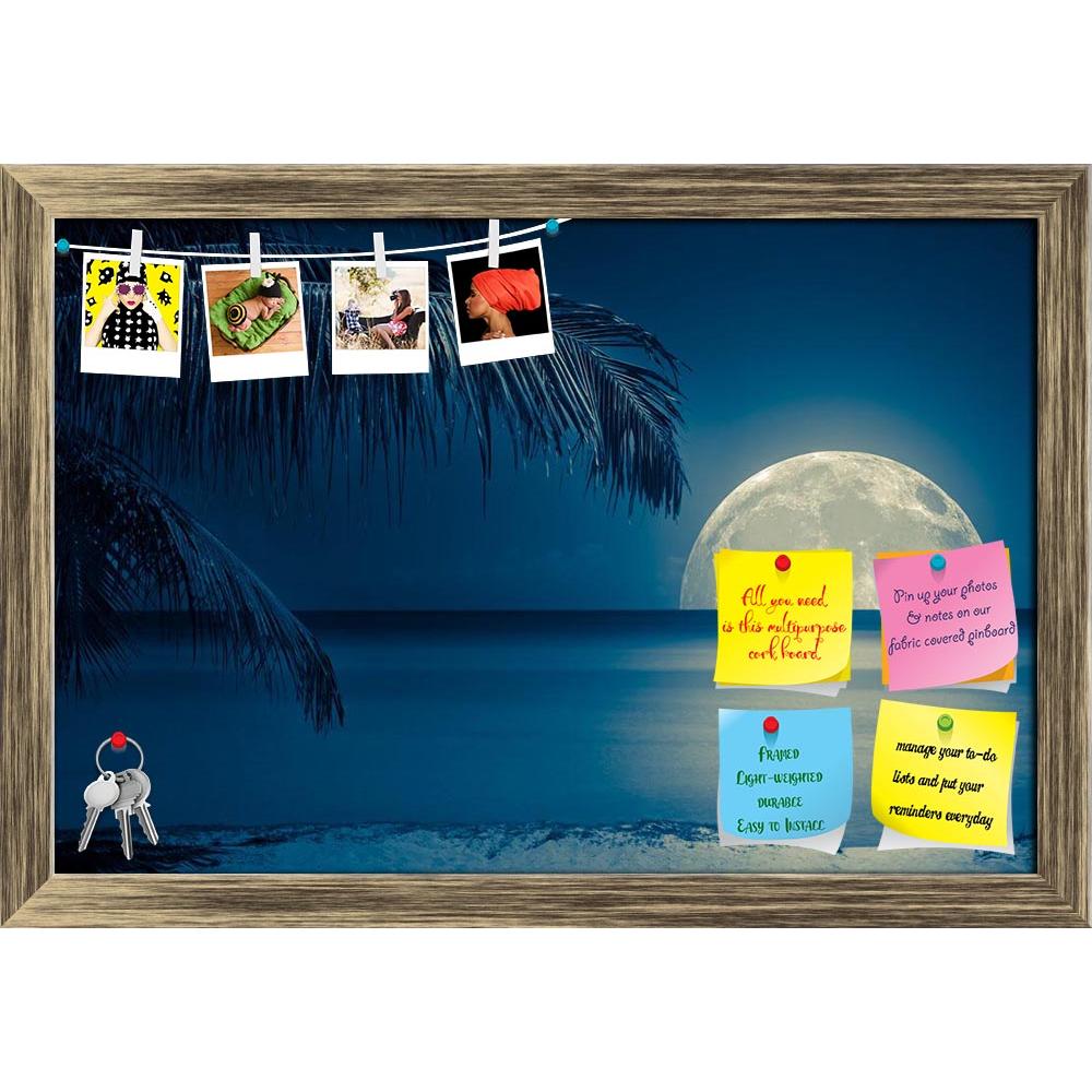 ArtzFolio Full Moon Reflected On Calm Water Printed Bulletin Board Notice Pin Board Soft Board | Framed-Bulletin Boards Framed-AZSAO13971811BLB_FR_L-Image Code 5001208 Vishnu Image Folio Pvt Ltd, IC 5001208, ArtzFolio, Bulletin Boards Framed, Landscapes, Digital Art, full, moon, reflected, on, calm, water, printed, bulletin, board, notice, pin, soft, framed, beautiful, tropical, beach, toned, blue, pin up board, push pin board, extra large cork board, big pin board, notice board, small bulletin board, cork 