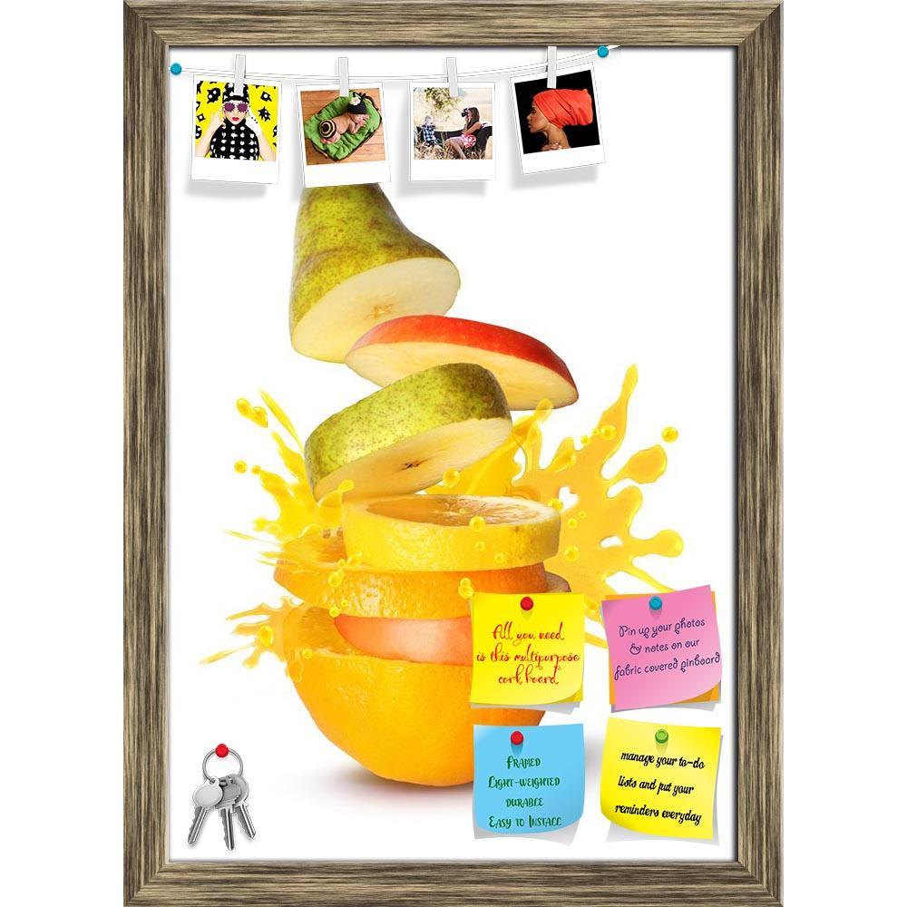 ArtzFolio Photo of Fruits Juice Burst Explosion Printed Bulletin Board Notice Pin Board Soft Board | Framed-Bulletin Boards Framed-AZSAO13995078BLB_FR_L-Image Code 5001214 Vishnu Image Folio Pvt Ltd, IC 5001214, ArtzFolio, Bulletin Boards Framed, Food & Beverage, Photography, photo, of, fruits, juice, burst, explosion, printed, bulletin, board, notice, pin, soft, framed, fruit, slices, pile, white, background, pin up board, push pin board, extra large cork board, big pin board, notice board, small bulletin 