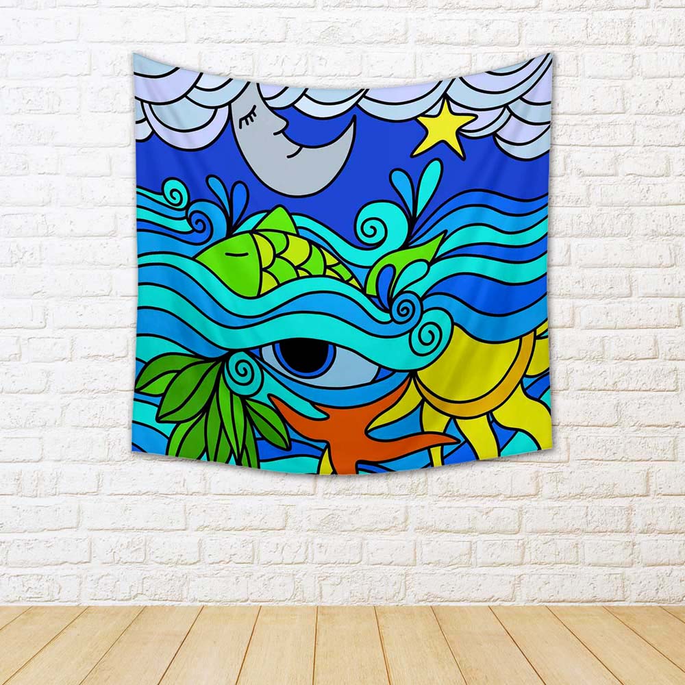 ArtzFolio Abstract Background With The Sea At Night Fabric Tapestry Wall Hanging-Tapestries-AZART14007862TAP_L-Image Code 5001218 Vishnu Image Folio Pvt Ltd, IC 5001218, ArtzFolio, Tapestries, Kids, Digital Art, abstract, background, with, the, sea, at, night, fabric, tapestry, wall, hanging, room tapestry, hanging tapestry, huge tapestry, amazonbasics, tapestry cloth, fabric wall hanging, unique tapestries, wall tapestry, small tapestry, tapestry wall decor, cheap tapestries, affordable tapestries, tapestr