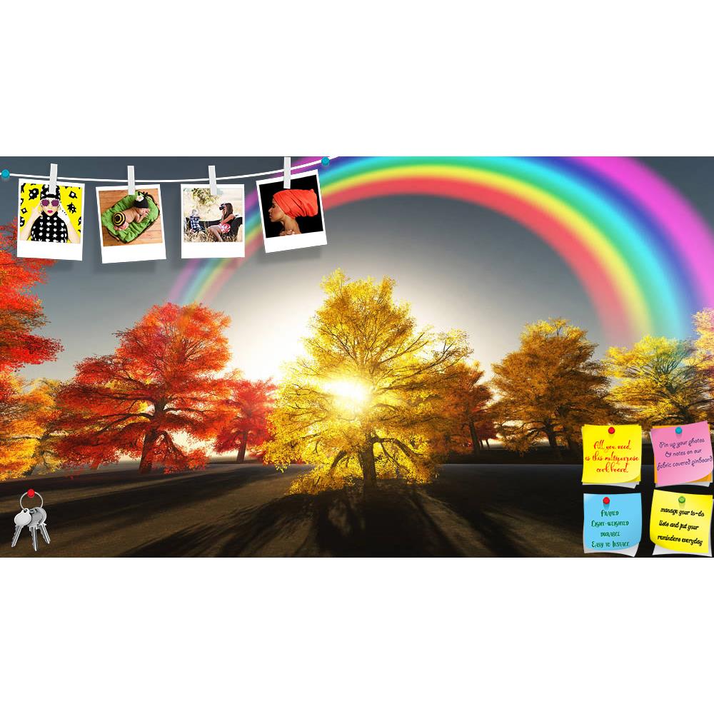 ArtzFolio Autumnal Rainbow Printed Bulletin Board Notice Pin Board Soft Board | Frameless-Bulletin Boards Frameless-AZSAO14033665BLB_FL_L-Image Code 5001221 Vishnu Image Folio Pvt Ltd, IC 5001221, ArtzFolio, Bulletin Boards Frameless, Landscapes, Photography, autumnal, rainbow, printed, bulletin, board, notice, pin, soft, frameless, nature, sky, autumn, landscape, sunlight, weather, rain, beauty, cloud, rural, bright, season, light, outside, fresh, day, sunny, storm, background, yellow, view, vista, outdoor
