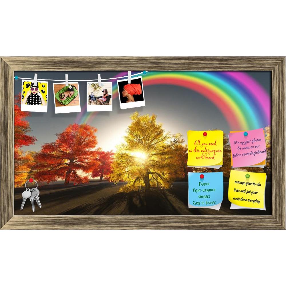 ArtzFolio Autumnal Rainbow Printed Bulletin Board Notice Pin Board Soft Board | Framed-Bulletin Boards Framed-AZSAO14033665BLB_FR_L-Image Code 5001221 Vishnu Image Folio Pvt Ltd, IC 5001221, ArtzFolio, Bulletin Boards Framed, Landscapes, Photography, autumnal, rainbow, printed, bulletin, board, notice, pin, soft, framed, nature, sky, autumn, landscape, sunlight, weather, rain, beauty, cloud, rural, bright, season, light, outside, fresh, day, sunny, storm, background, yellow, view, vista, outdoor, natural, c