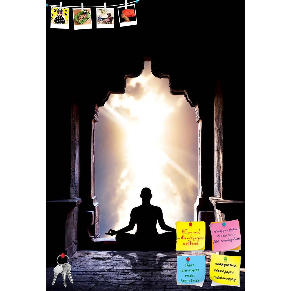 ArtzFolio Yoga Meditation In Lotus Pose D1 Printed Bulletin Board Notice Pin Board Soft Board | Frameless-Bulletin Boards Frameless-AZSAO14101475BLB_FL_L-Image Code 5001229 Vishnu Image Folio Pvt Ltd, IC 5001229, ArtzFolio, Bulletin Boards Frameless, Places, Traditional, Photography, yoga, meditation, in, lotus, pose, d1, printed, bulletin, board, notice, pin, soft, frameless, man, silhouette, old, temple, arch, dramatic, sky, background, free, space, text, pin up board, push pin board, extra large cork boa