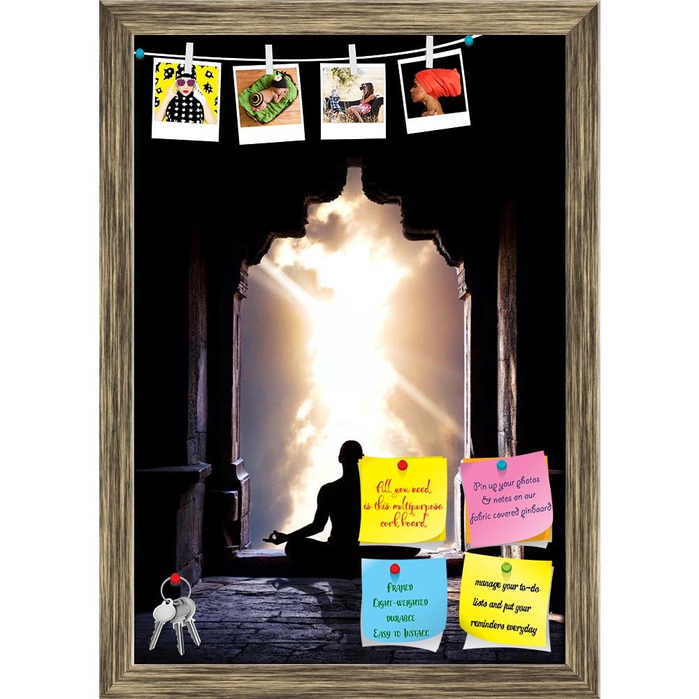 ArtzFolio Yoga Meditation In Lotus Pose D1 Printed Bulletin Board Notice Pin Board Soft Board | Framed-Bulletin Boards Framed-AZSAO14101475BLB_FR_L-Image Code 5001229 Vishnu Image Folio Pvt Ltd, IC 5001229, ArtzFolio, Bulletin Boards Framed, Places, Traditional, Photography, yoga, meditation, in, lotus, pose, d1, printed, bulletin, board, notice, pin, soft, framed, man, silhouette, old, temple, arch, dramatic, sky, background, free, space, text, pin up board, push pin board, extra large cork board, big pin 