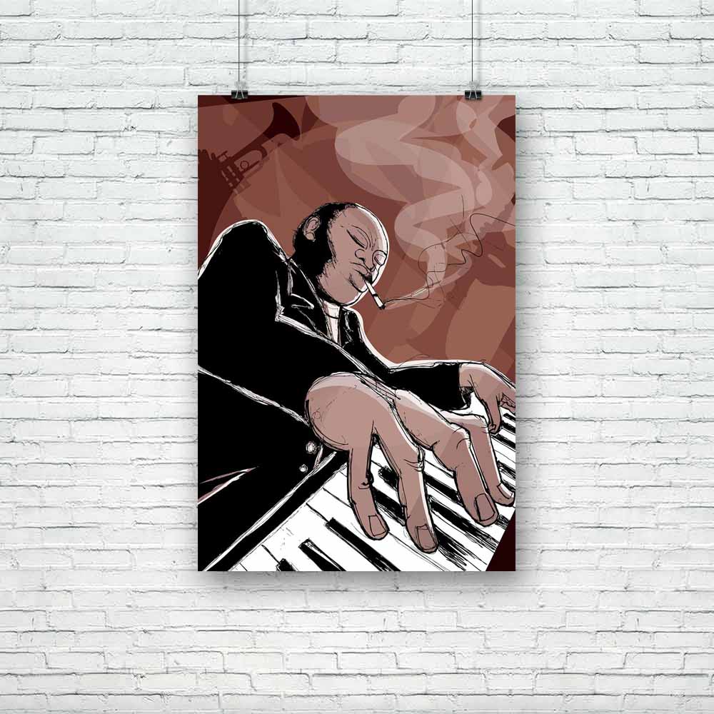 Jazz Band In A Night Club Unframed Paper Poster-Paper Posters Unframed-POS_UN-IC 5001234 IC 5001234, Art and Paintings, Digital, Digital Art, Drawing, Graphic, Illustrations, Music, Music and Dance, Music and Musical Instruments, Pets, Signs, Signs and Symbols, jazz, band, in, a, night, club, unframed, paper, poster, saxophone, piano, player, pianist, blues, soul, art, artistic, brass, concert, design, event, horn, illustration, instrument, male, man, musician, perform, performance, playing, smoke, sound, t