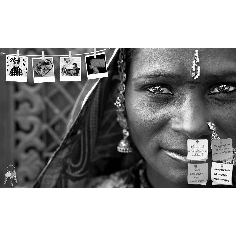 ArtzFolio Portrait Of A India Rajasthani Woman Printed Bulletin Board Notice Pin Board Soft Board | Frameless-Bulletin Boards Frameless-AZSAO14186184BLB_FL_L-Image Code 5001238 Vishnu Image Folio Pvt Ltd, IC 5001238, ArtzFolio, Bulletin Boards Frameless, Portraits, Traditional, Photography, portrait, of, a, india, rajasthani, woman, printed, bulletin, board, notice, pin, soft, frameless, black, white, pin up board, push pin board, extra large cork board, big pin board, notice board, small bulletin board, co