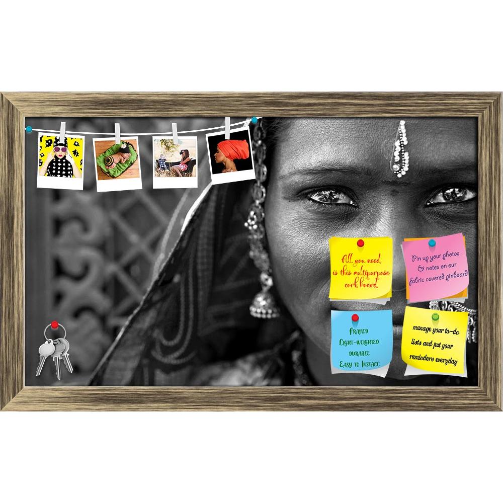 ArtzFolio Portrait Of A India Rajasthani Woman Printed Bulletin Board Notice Pin Board Soft Board | Framed-Bulletin Boards Framed-AZSAO14186184BLB_FR_L-Image Code 5001238 Vishnu Image Folio Pvt Ltd, IC 5001238, ArtzFolio, Bulletin Boards Framed, Portraits, Traditional, Photography, portrait, of, a, india, rajasthani, woman, printed, bulletin, board, notice, pin, soft, framed, black, white, pin up board, push pin board, extra large cork board, big pin board, notice board, small bulletin board, cork board, wa