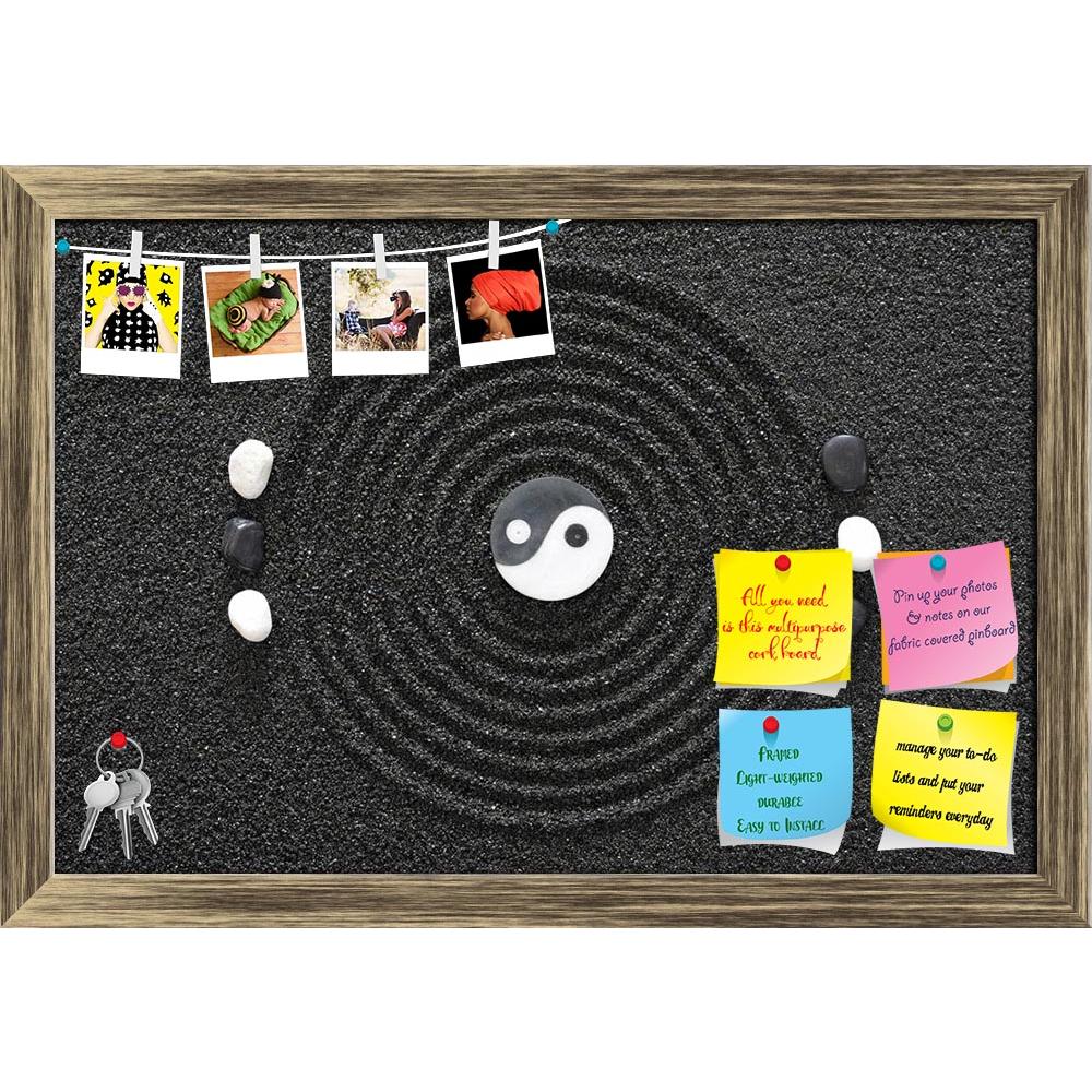 ArtzFolio Zen Garden With Stones D2 Printed Bulletin Board Notice Pin Board Soft Board | Framed-Bulletin Boards Framed-AZSAO14189906BLB_FR_L-Image Code 5001239 Vishnu Image Folio Pvt Ltd, IC 5001239, ArtzFolio, Bulletin Boards Framed, Abstract, Digital Art, zen, garden, with, stones, d2, printed, bulletin, board, notice, pin, soft, framed, stone, yin, yang, pin up board, push pin board, extra large cork board, big pin board, notice board, small bulletin board, cork board, wall notice board, giant cork board