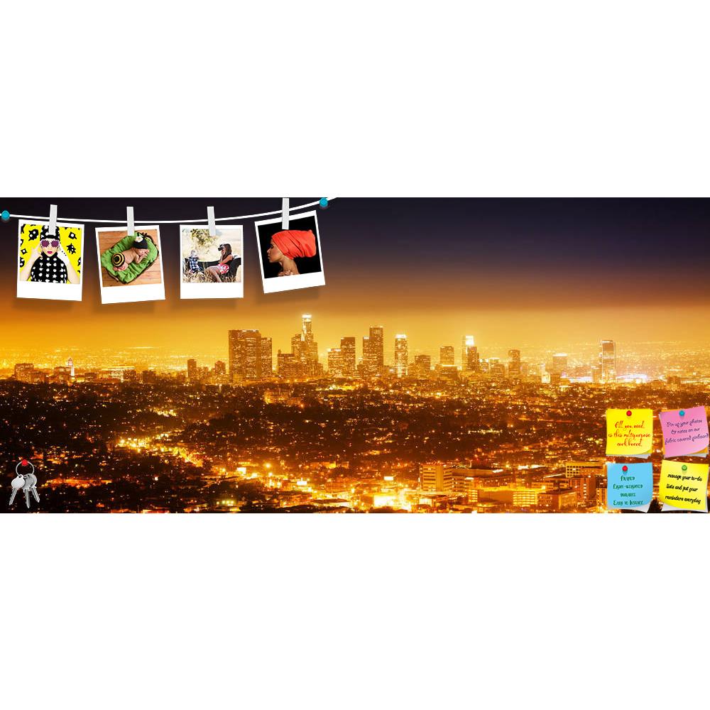 ArtzFolio Los Angeles Cityscape Panorama At Night, USA Printed Bulletin Board Notice Pin Board Soft Board | Frameless-Bulletin Boards Frameless-AZSAO14239661BLB_FL_L-Image Code 5001245 Vishnu Image Folio Pvt Ltd, IC 5001245, ArtzFolio, Bulletin Boards Frameless, Places, Photography, los, angeles, cityscape, panorama, at, night, usa, printed, bulletin, board, notice, pin, soft, frameless, skyline, glow, city, california, illuminated, yellow, dramatic, blue, downtown, buildings, horizon, horizontal, pano, vie