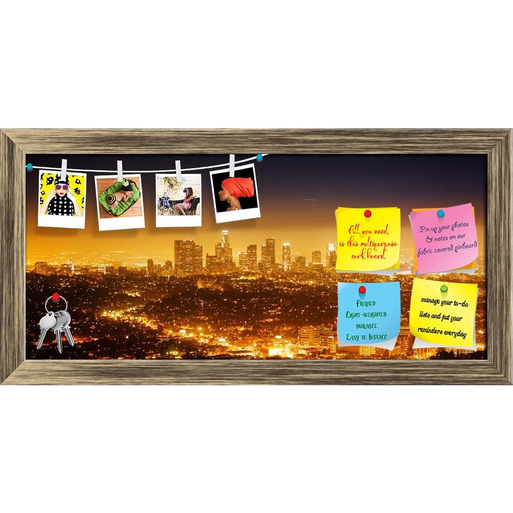 ArtzFolio Los Angeles Cityscape Panorama At Night, USA Printed Bulletin Board Notice Pin Board Soft Board | Framed-Bulletin Boards Framed-AZSAO14239661BLB_FR_L-Image Code 5001245 Vishnu Image Folio Pvt Ltd, IC 5001245, ArtzFolio, Bulletin Boards Framed, Places, Photography, los, angeles, cityscape, panorama, at, night, usa, printed, bulletin, board, notice, pin, soft, framed, skyline, glow, city, california, illuminated, yellow, dramatic, blue, downtown, buildings, horizon, horizontal, pano, view, scenic, l