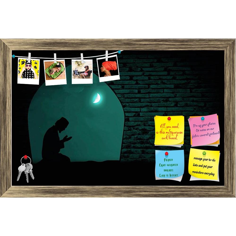 ArtzFolio Muslim Praying At Night Printed Bulletin Board Notice Pin Board Soft Board | Framed-Bulletin Boards Framed-AZSAO14260941BLB_FR_L-Image Code 5001247 Vishnu Image Folio Pvt Ltd, IC 5001247, ArtzFolio, Bulletin Boards Framed, Places, Religious, Photography, muslim, praying, at, night, printed, bulletin, board, notice, pin, soft, framed, moon, pin up board, push pin board, extra large cork board, big pin board, notice board, small bulletin board, cork board, wall notice board, giant cork board, bullet