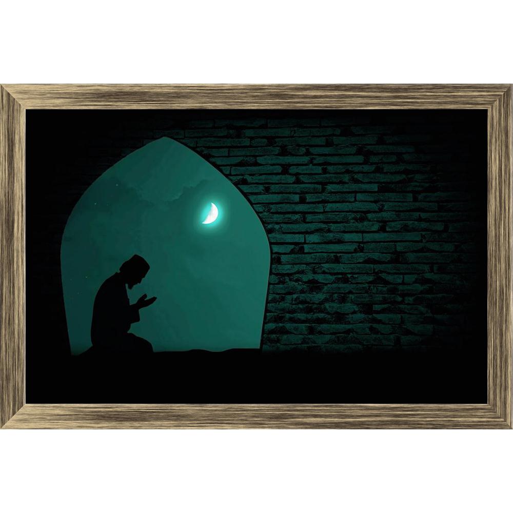 Pitaara Box Muslim Praying At Night Canvas Painting Synthetic Frame-Paintings Synthetic Framing-PBART14260941AFF_FW_L-Image Code 5001247 Vishnu Image Folio Pvt Ltd, IC 5001247, Pitaara Box, Paintings Synthetic Framing, Places, Religious, Photography, muslim, praying, at, night, canvas, painting, synthetic, frame, moon, framed canvas print, wall painting for living room with frame, canvas painting for living room, artzfolio, poster, framed canvas painting, wall painting with frame, canvas painting with frame