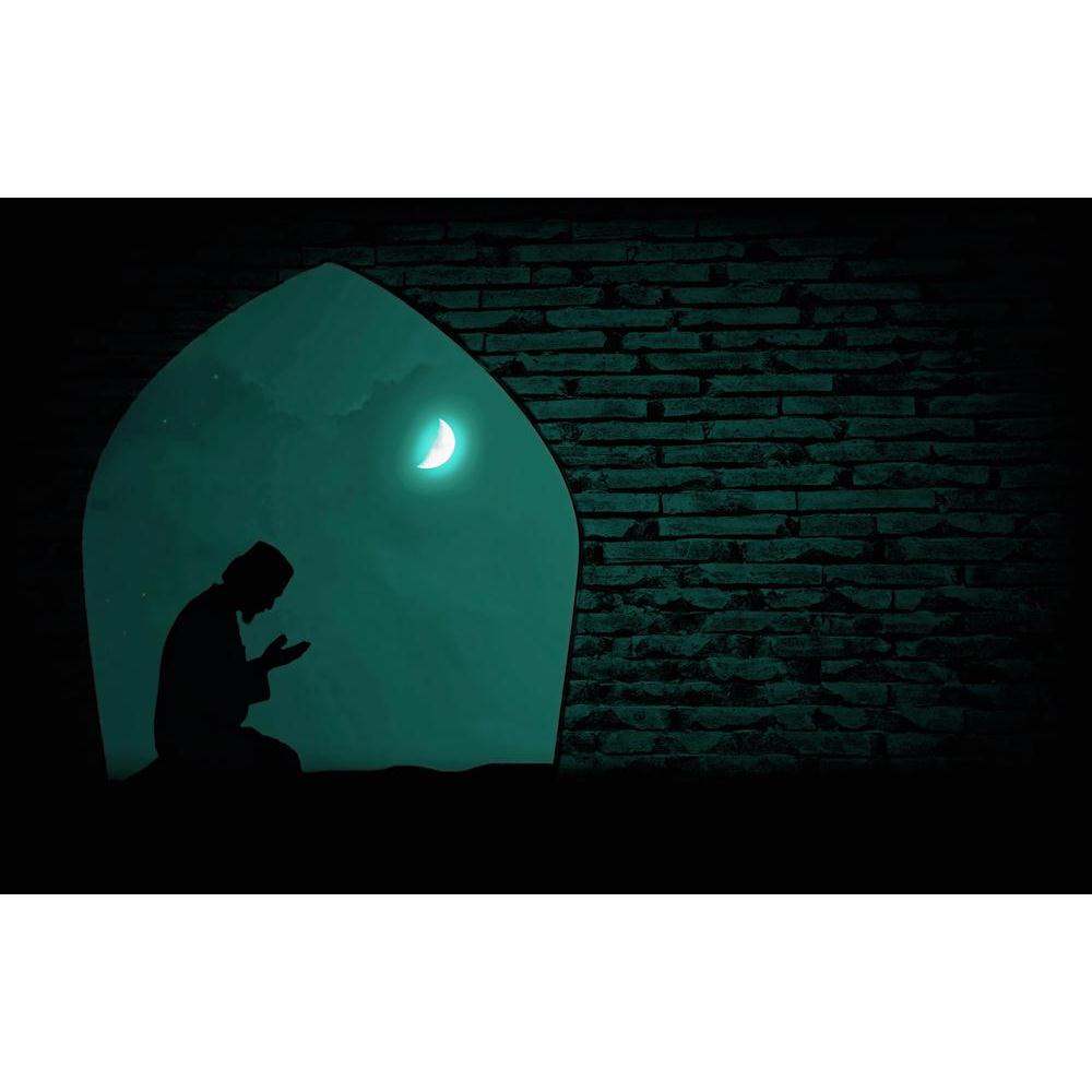 Pitaara Box Muslim Praying At Night Canvas Painting Synthetic Frame-Paintings MDF Framing-PBART14260941AFF_FR_L-Image Code 5001247 Vishnu Image Folio Pvt Ltd, IC 5001247, Pitaara Box, Paintings MDF Framing, Places, Religious, Photography, muslim, praying, at, night, canvas, painting, synthetic, frame, moon, framed canvas print, wall painting for living room with frame, canvas painting for living room, artzfolio, poster, framed canvas painting, wall painting with frame, canvas painting with frame living room