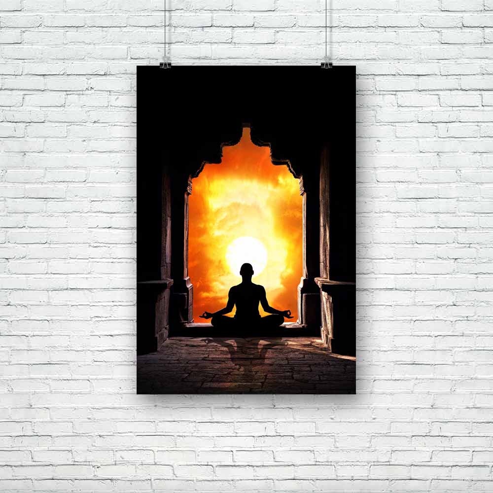 Yoga Meditation In Lotus Pose D2 Unframed Paper Poster-Paper Posters Unframed-POS_UN-IC 5001250 IC 5001250, Automobiles, Buddhism, Health, Indian, Nature, Religion, Religious, Scenic, Spiritual, Sports, Sunsets, Transportation, Travel, Vehicles, yoga, meditation, in, lotus, pose, d2, unframed, paper, poster, arch, asana, bizarre, calm, chakra, class, clouds, concentration, energy, exercise, fitness, freedom, gate, god, harmony, healthy, india, inner, male, man, meditative, mental, mind, orange, padmasana, p